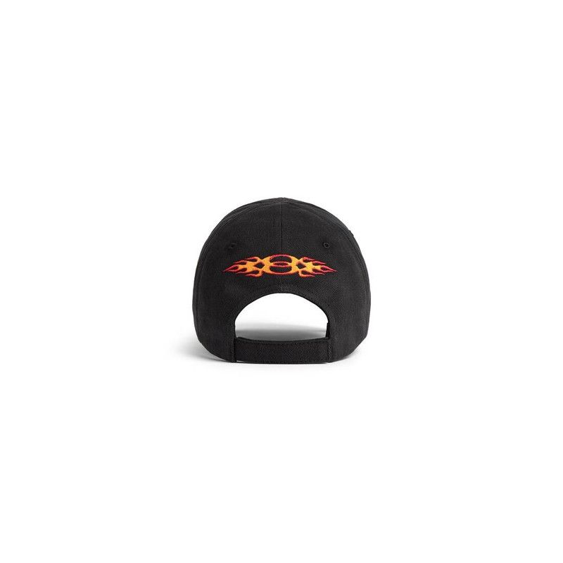 burning unity cap in black/orange