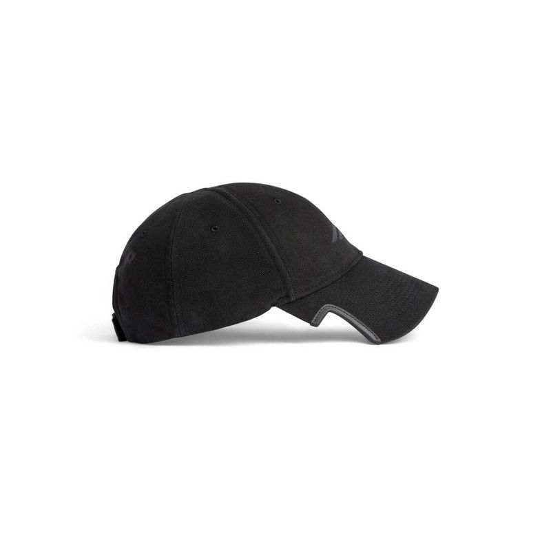 Balenciaga 3b stencil cap in black Size ONE SIZE - 4 Thumbnail