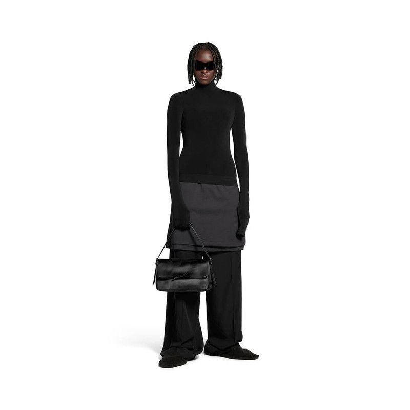 Balenciaga leopolda pochette in black Size ONE SIZE - 2 Thumbnail