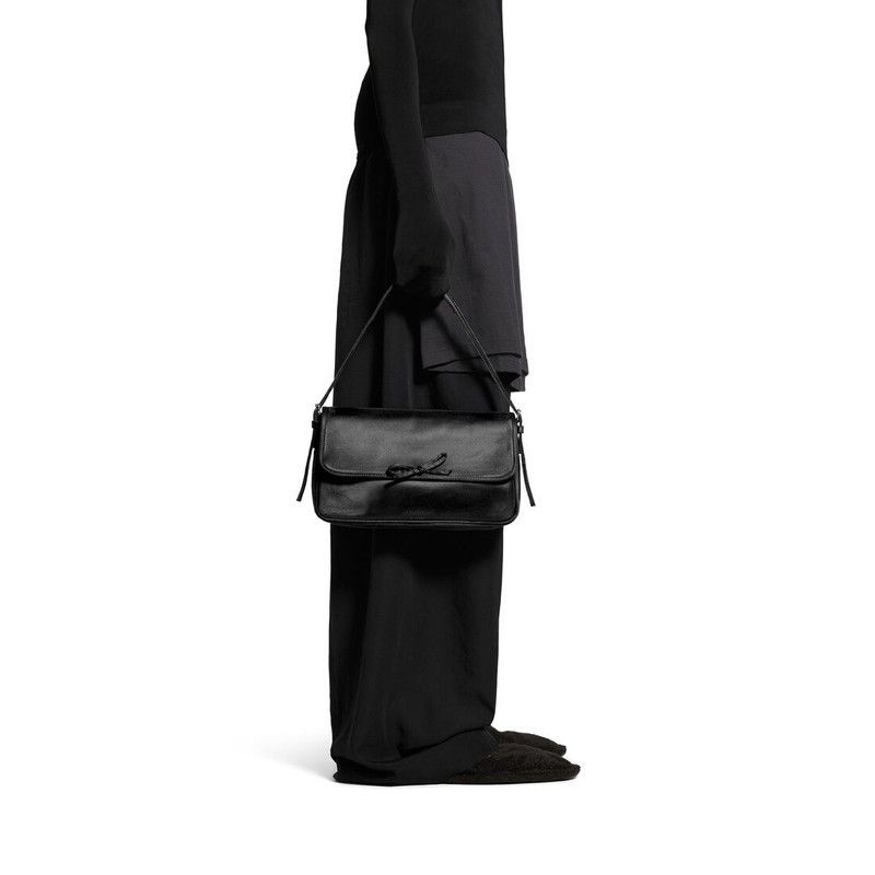 Balenciaga leopolda pochette in black Size ONE SIZE - 3 Thumbnail