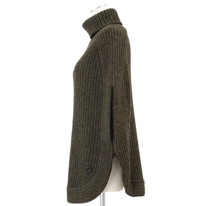 Gucci Gucci Gucci Alpaca Wool Knit Poncho Textile Tops DUTY FREE for USA Size ONE SIZE - 4 Thumbnail
