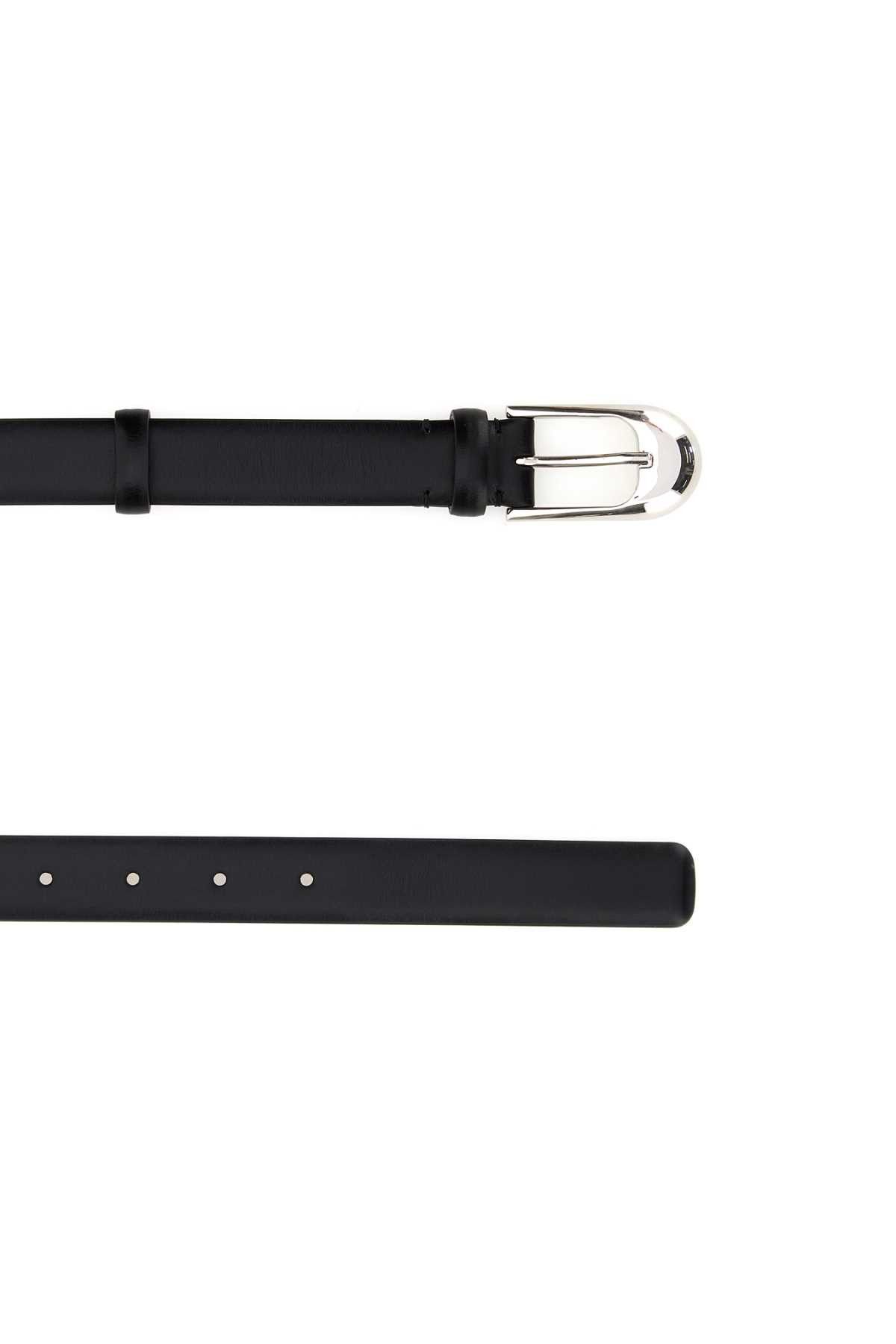 KHAITE Black Leather Belt Size ONE SIZE - 2 Thumbnail