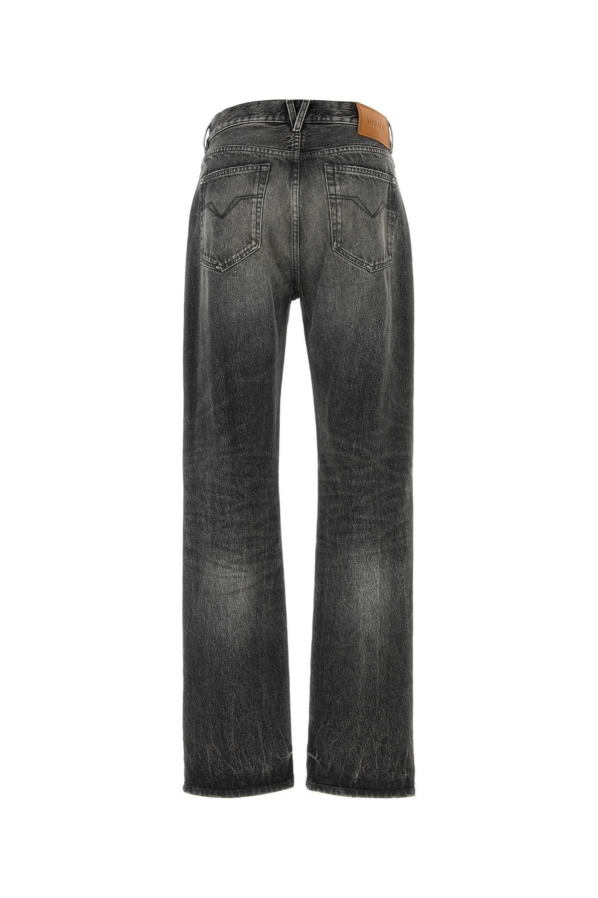 Versace Black Denim Jeans Size US 31 - 2 Thumbnail