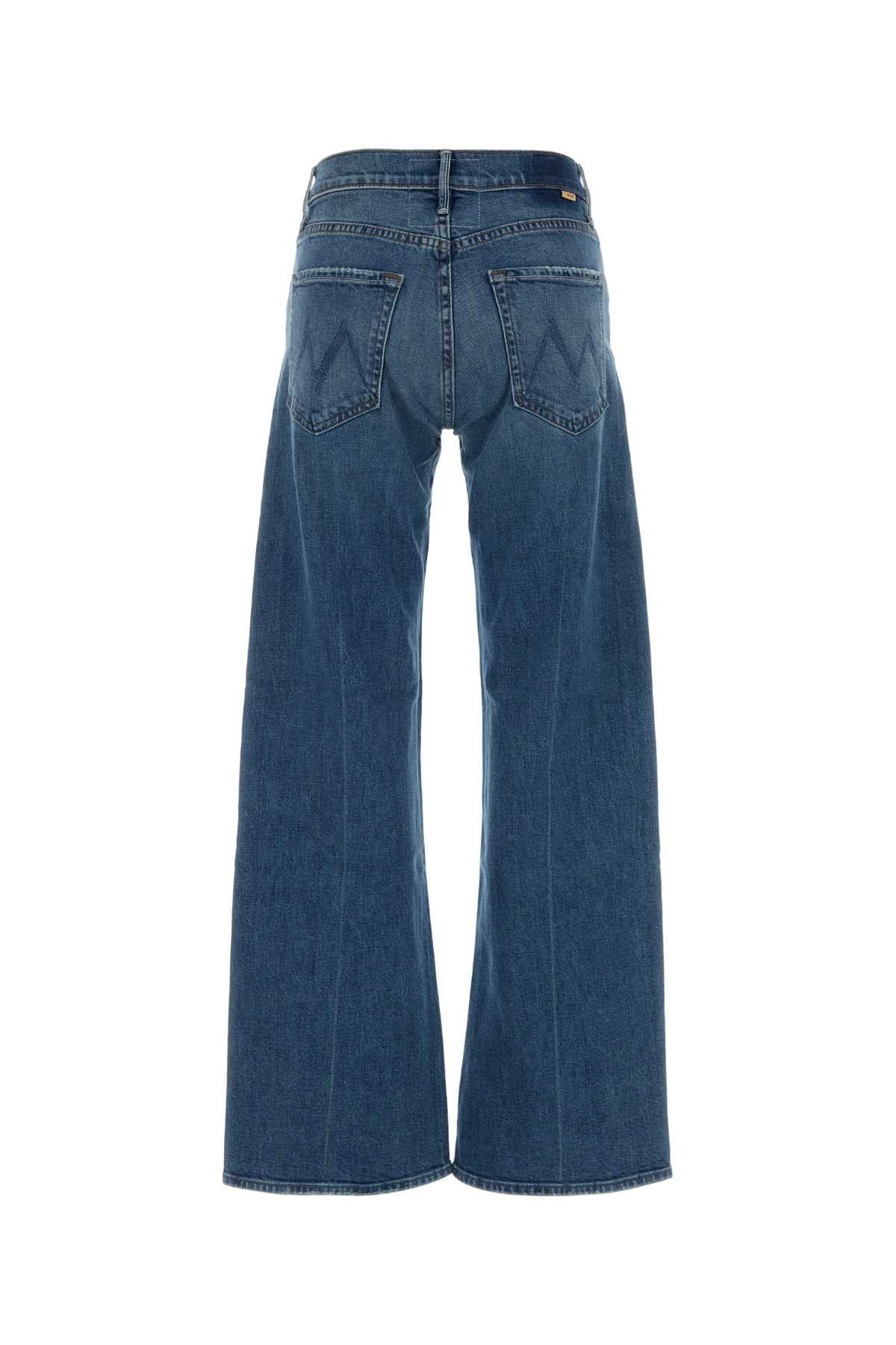 MOTHER Stretch Denim Lasso Sneak Wide-Leg Jeans Size 31" - 2 Thumbnail