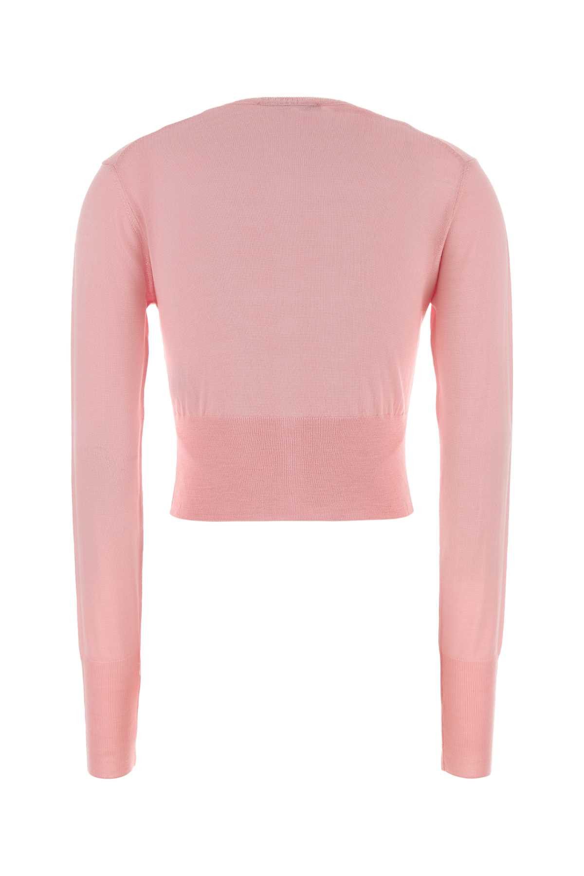 Vivienne Westwood Pink Wool Bea Cardigan Size M / US 6-8 / IT 42-44 - 2 Thumbnail