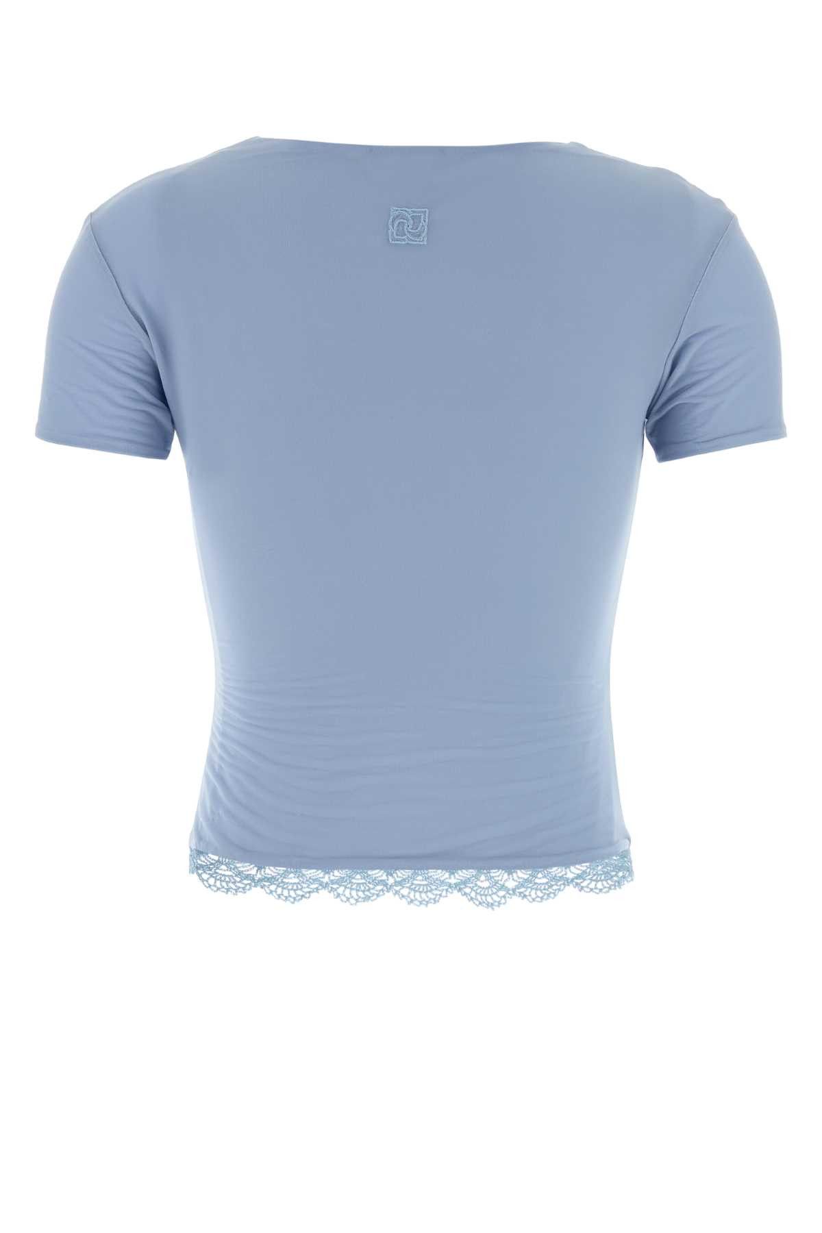 Magda Butrym Powder Lue Stretch Cupro T-Shirt Size S / US 4 / IT 40 - 2 Thumbnail