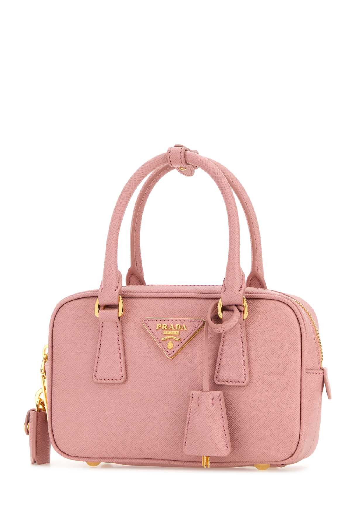 Prada Pink Leather Handbag Size ONE SIZE - 2 Thumbnail