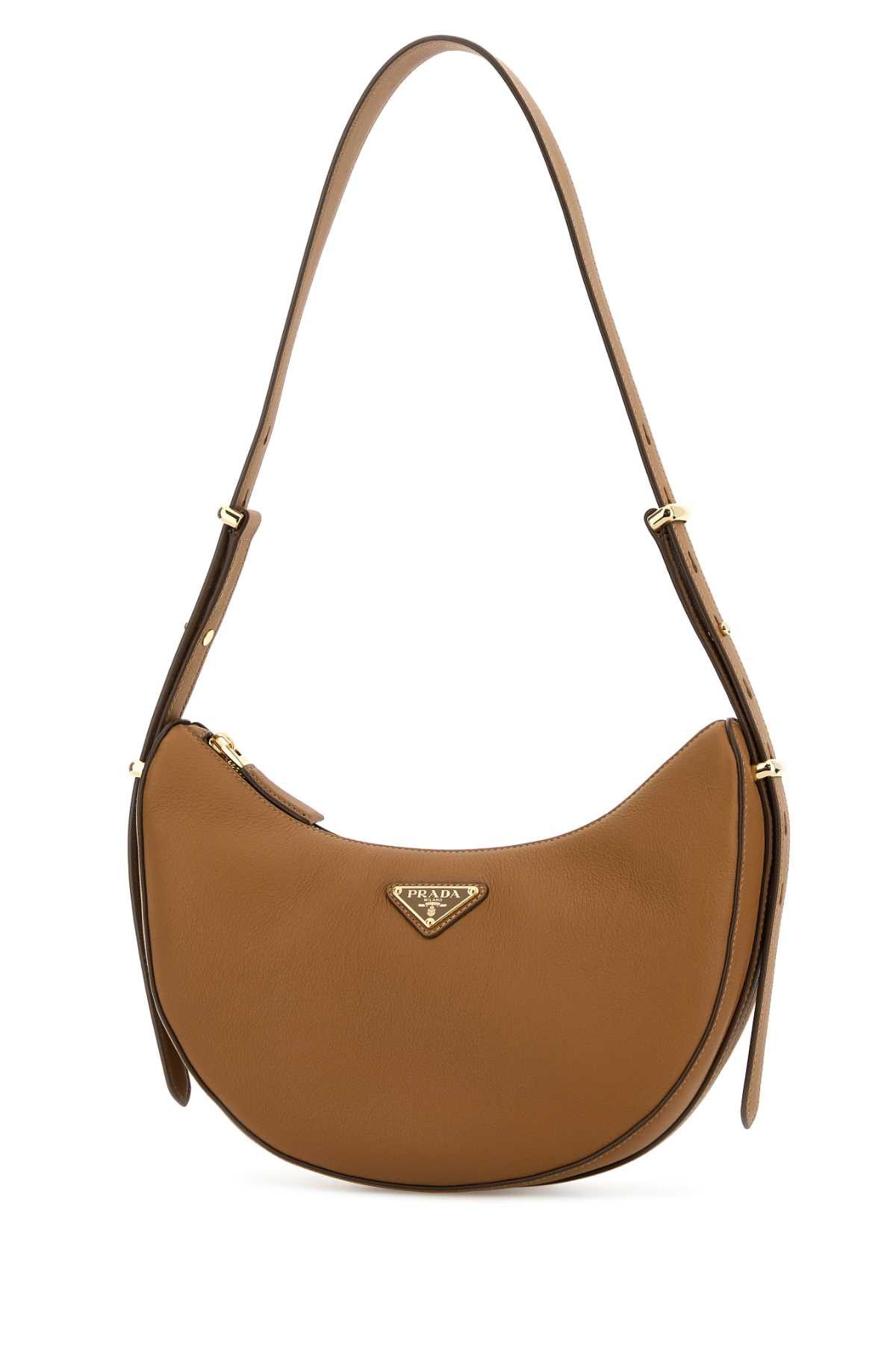 Prada Camel Leather Shoulder Bag Size ONE SIZE - 2 Thumbnail