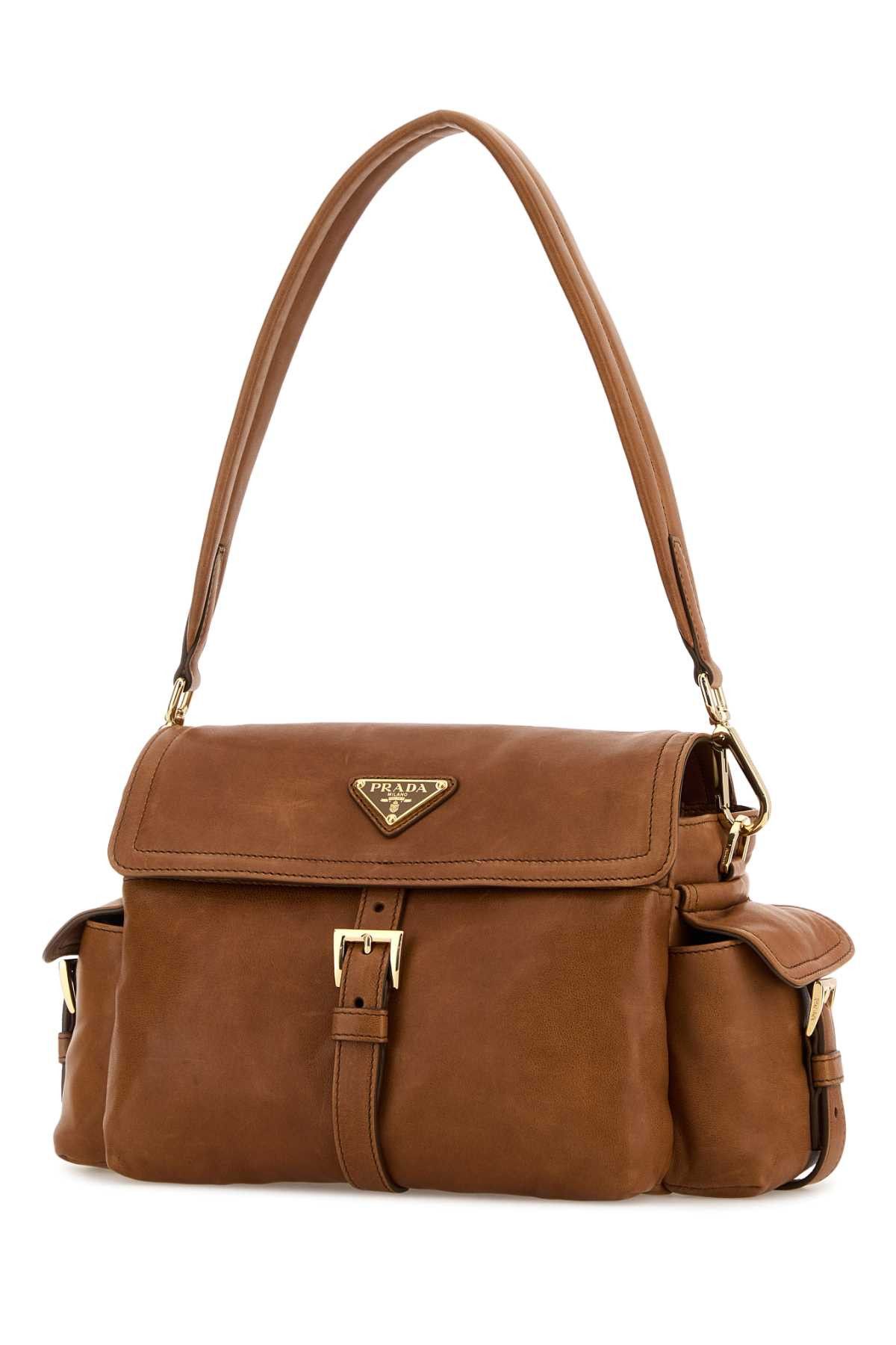 Prada Camel Nappa Leather Prada Explore Shoulder Bag Size ONE SIZE - 2 Thumbnail