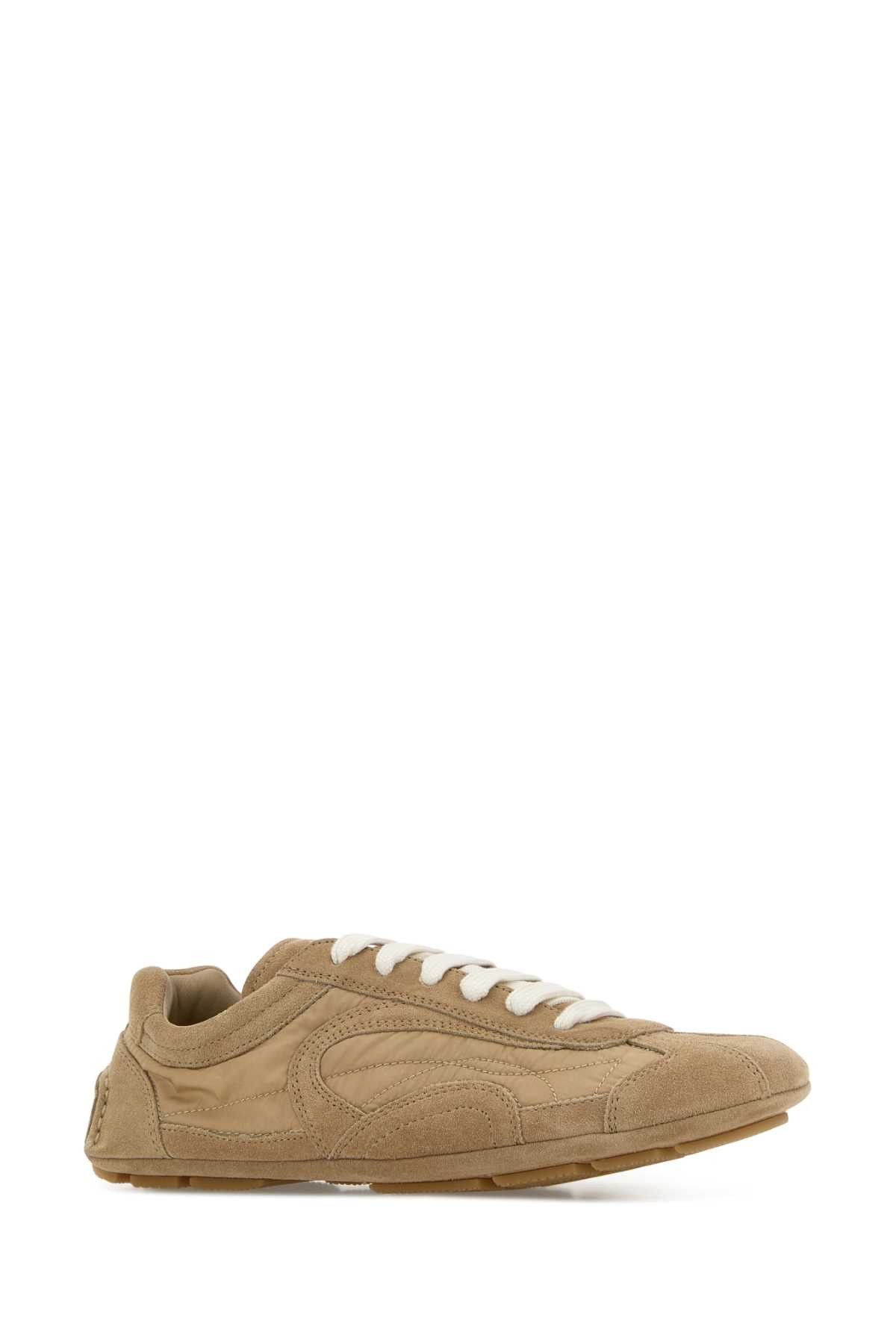 Prada Beige Suede And Re-Nylon Montecarlo Re-Edition 2005 Sneakers Size US 9 / IT 39 - 2 Thumbnail