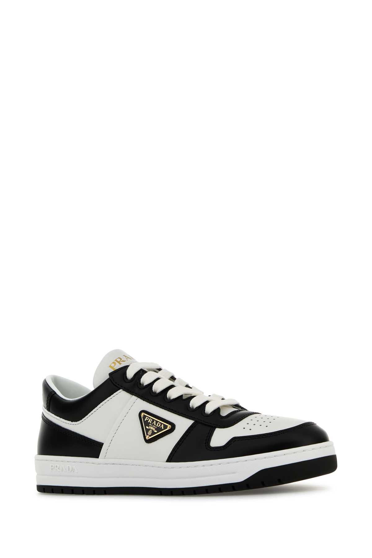 Prada Two-Tone Leather Downtown Sneakers Size US 5.5 / IT 35.5 - 2 Thumbnail