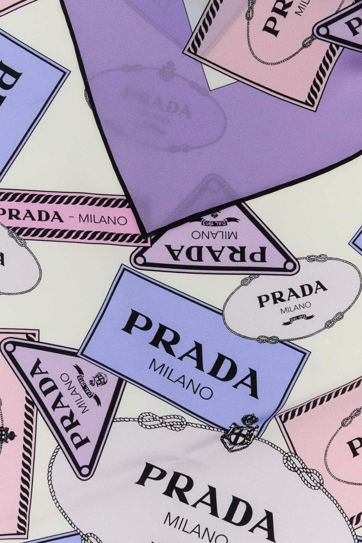 Prada Printed Twill Foulard Size ONE SIZE - 2 Thumbnail