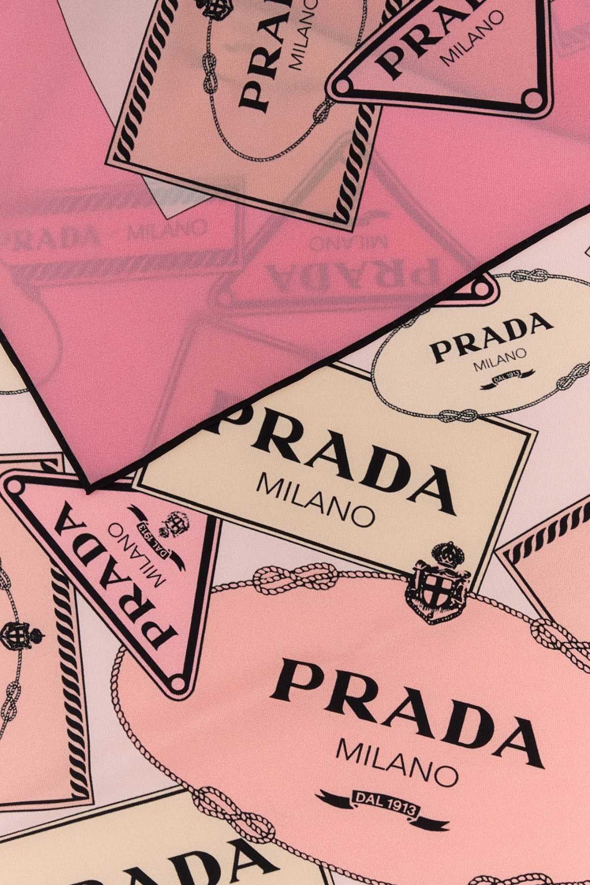 Prada Printed Twill Foulard Size ONE SIZE - 2 Thumbnail