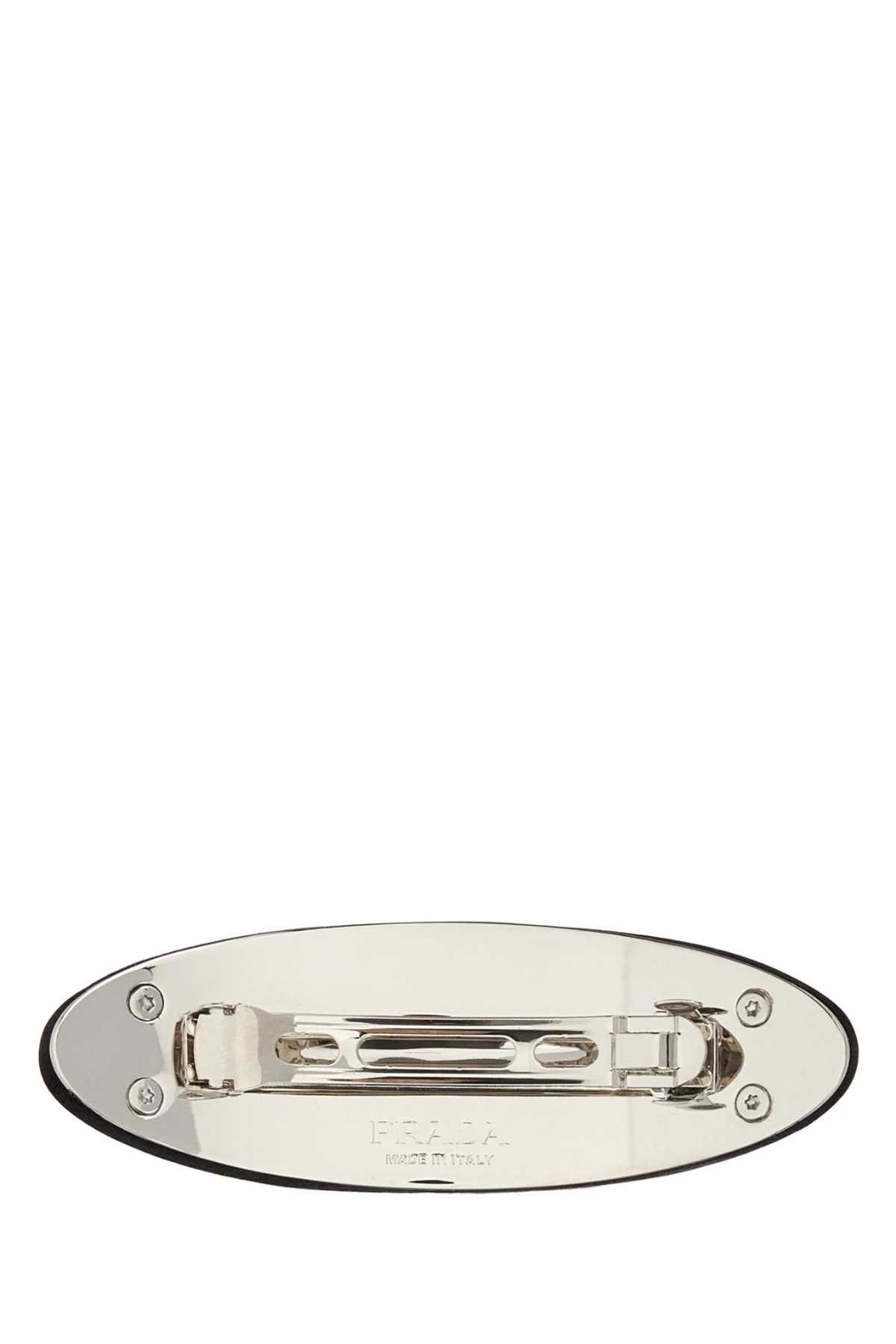 Prada Black Satin Hair Clip Size ONE SIZE - 2 Thumbnail