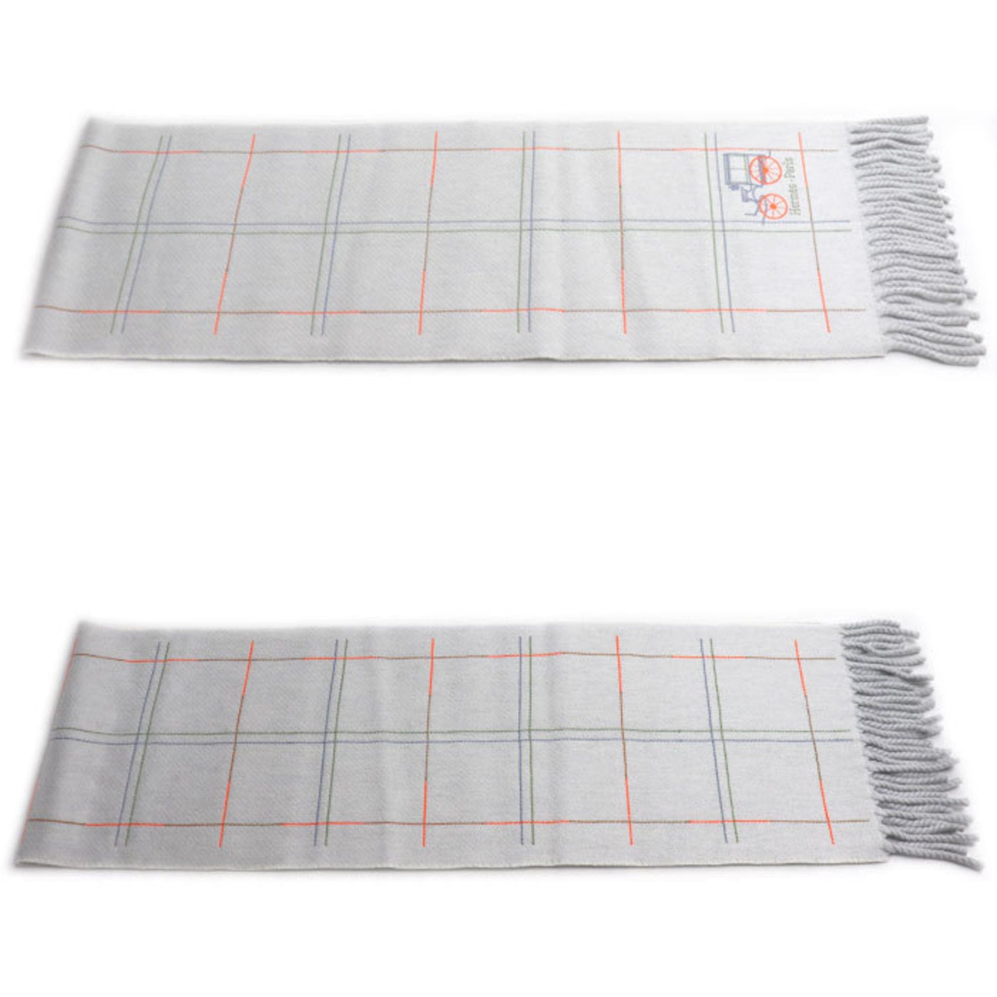 Hermes HERMES Grand Blode Berline Scarf Gray Gris du Nord H259149S 01 Women's Size ONE SIZE - 2 Thumbnail