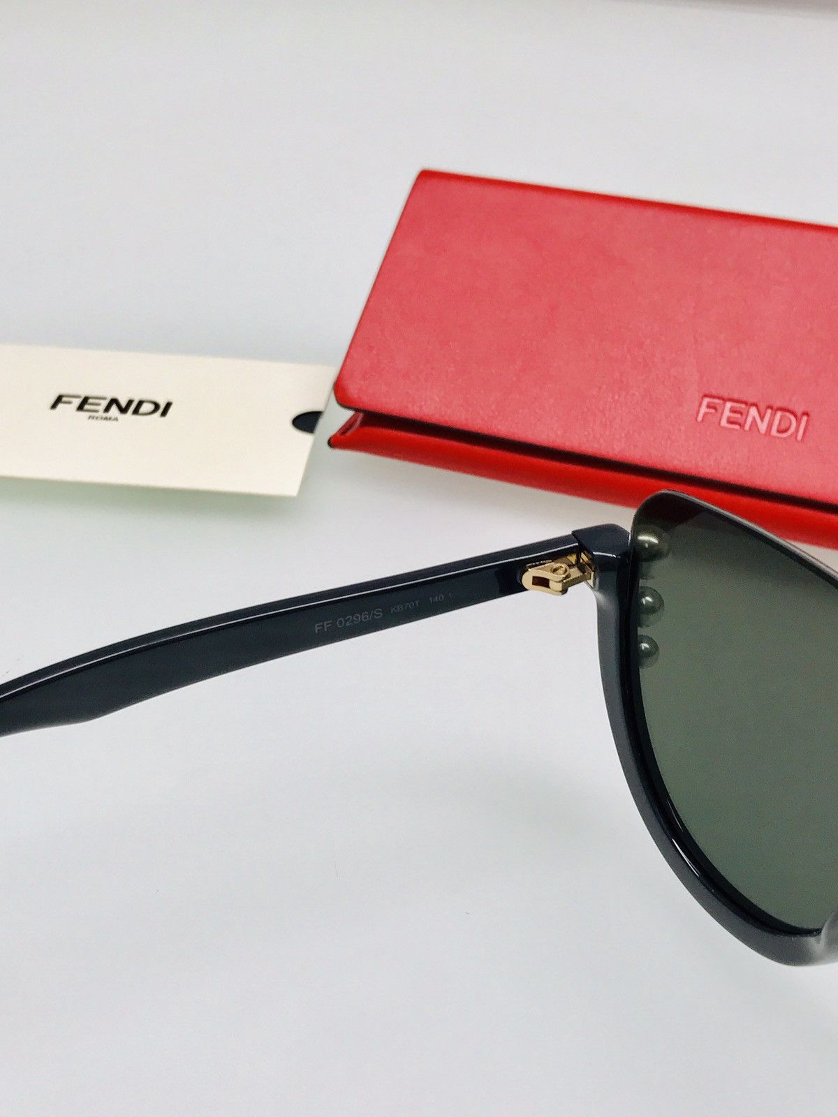 Fendi Fendi Ribbons Pearls FF0296 S Silver Mirror Sunglasses Grailed