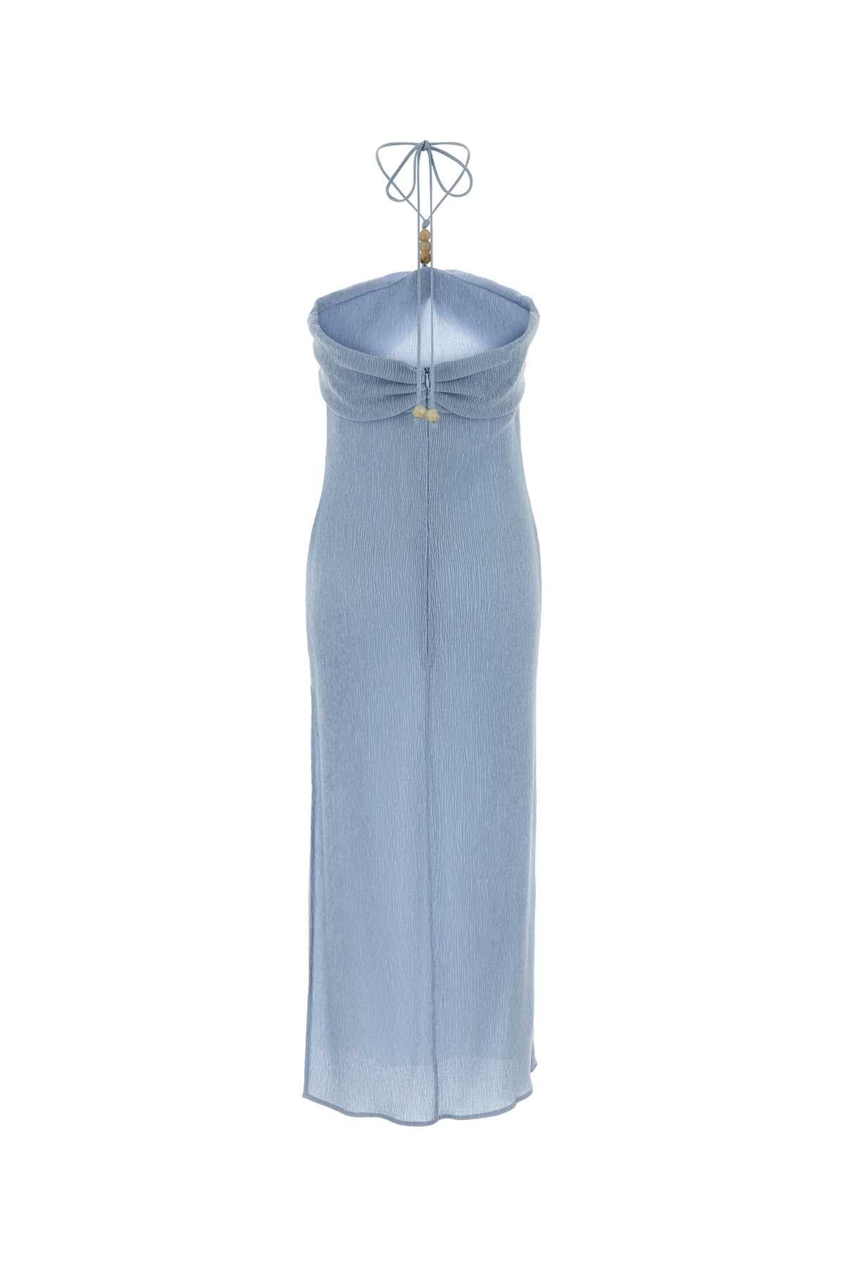 Magda Butrym Light Blue Stretch Lyocell Blend Dress Size XS / US 0-2 / IT 36-38 - 2 Thumbnail