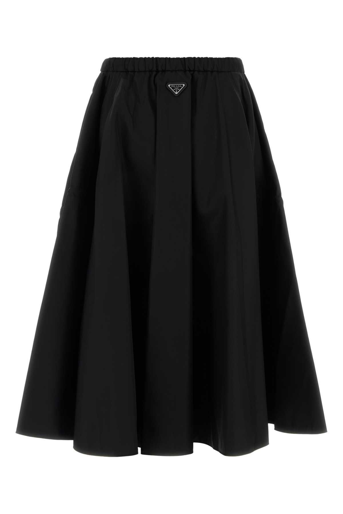Prada Black Re-Nylon Skirt Size 28" / US 6 / IT 42 - 2 Thumbnail