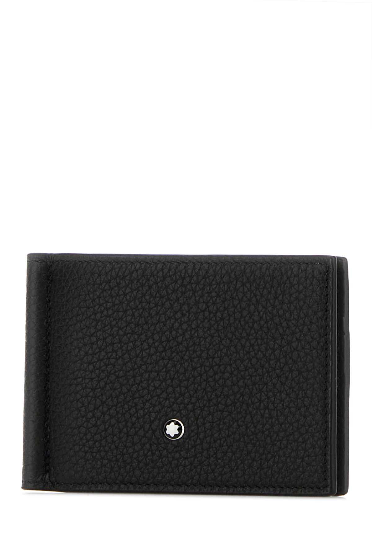 Montblanc Black Leather Card Holder Size ONE SIZE - 2 Thumbnail
