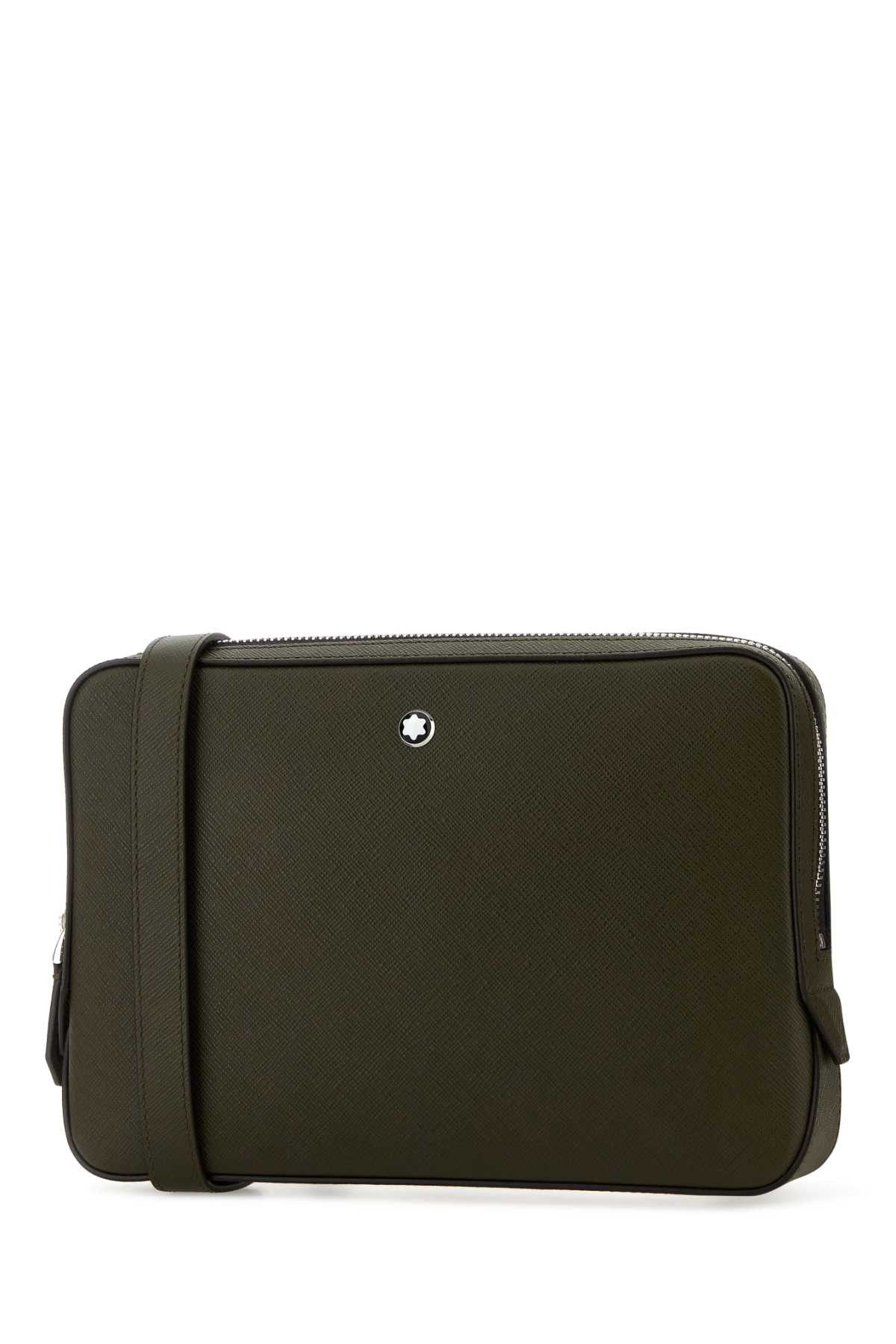 Montblanc Olive Green Leather Sartorial Crossbody Bag Size ONE SIZE - 2 Thumbnail