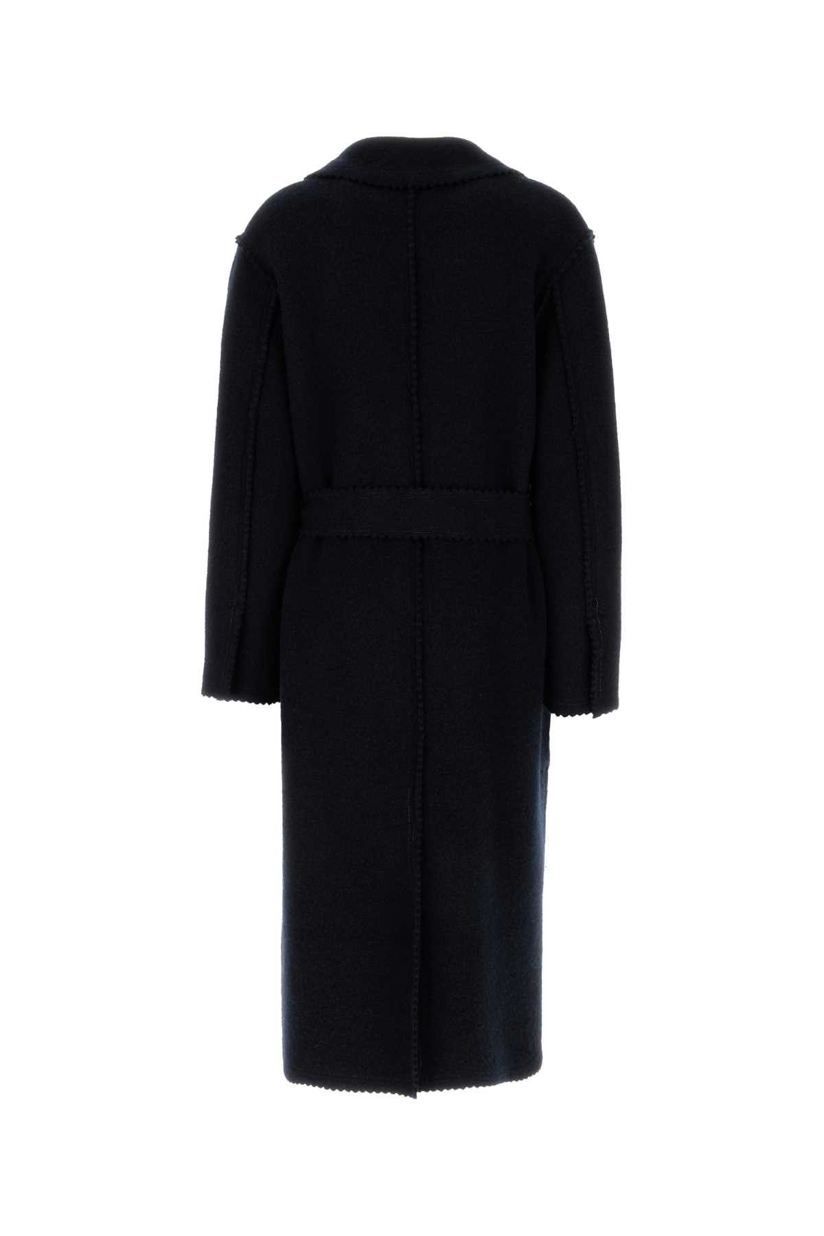 Max Mara Midnight Blue Wool Blend Jene Coat Size M / US 6-8 / IT 42-44 - 2 Thumbnail