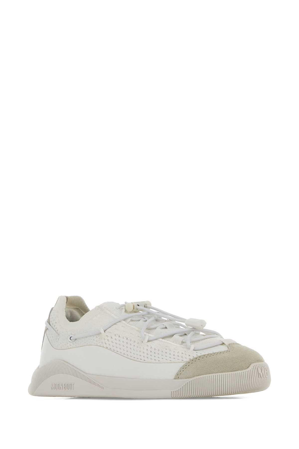 Moon Boot White Fabric Moonlight Sneakers Size US 11 / IT 41 - 2 Thumbnail