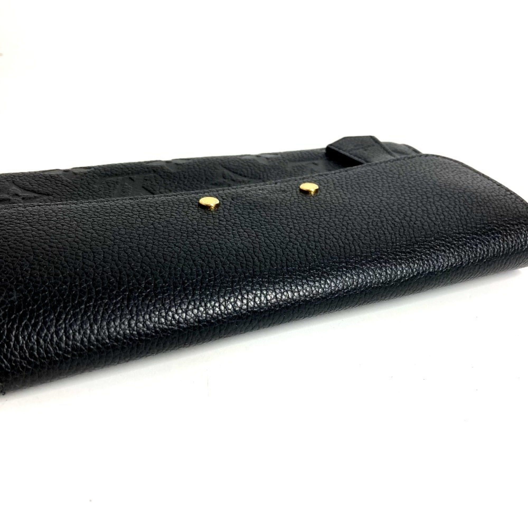 Louis Vuitton LOUIS VUITTON M61833 Monogram Empreinte Portefeuille Pont Neuf Long Wallet, Flap Leather, Men's/Women's, Noir/Black Size ONE SIZE - 3 Thumbnail