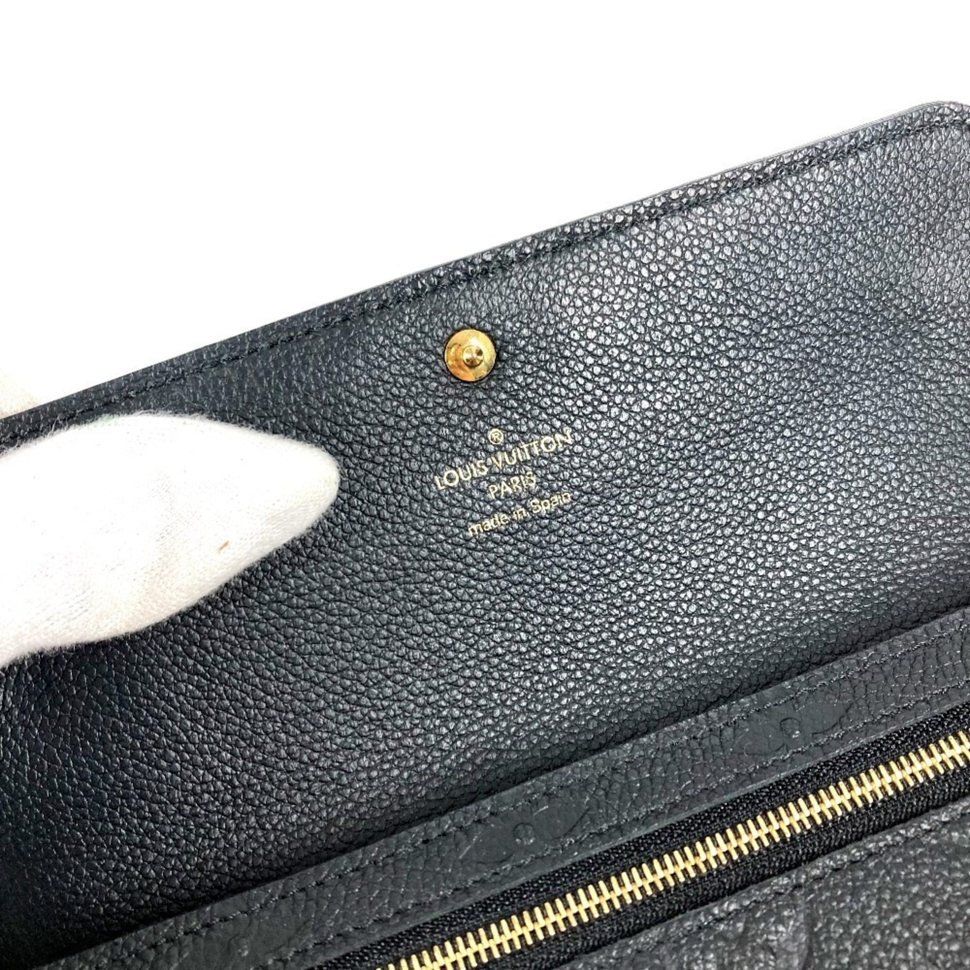 Louis Vuitton LOUIS VUITTON M61833 Monogram Empreinte Portefeuille Pont Neuf Long Wallet, Flap Leather, Men's/Women's, Noir/Black Size ONE SIZE - 8 Thumbnail