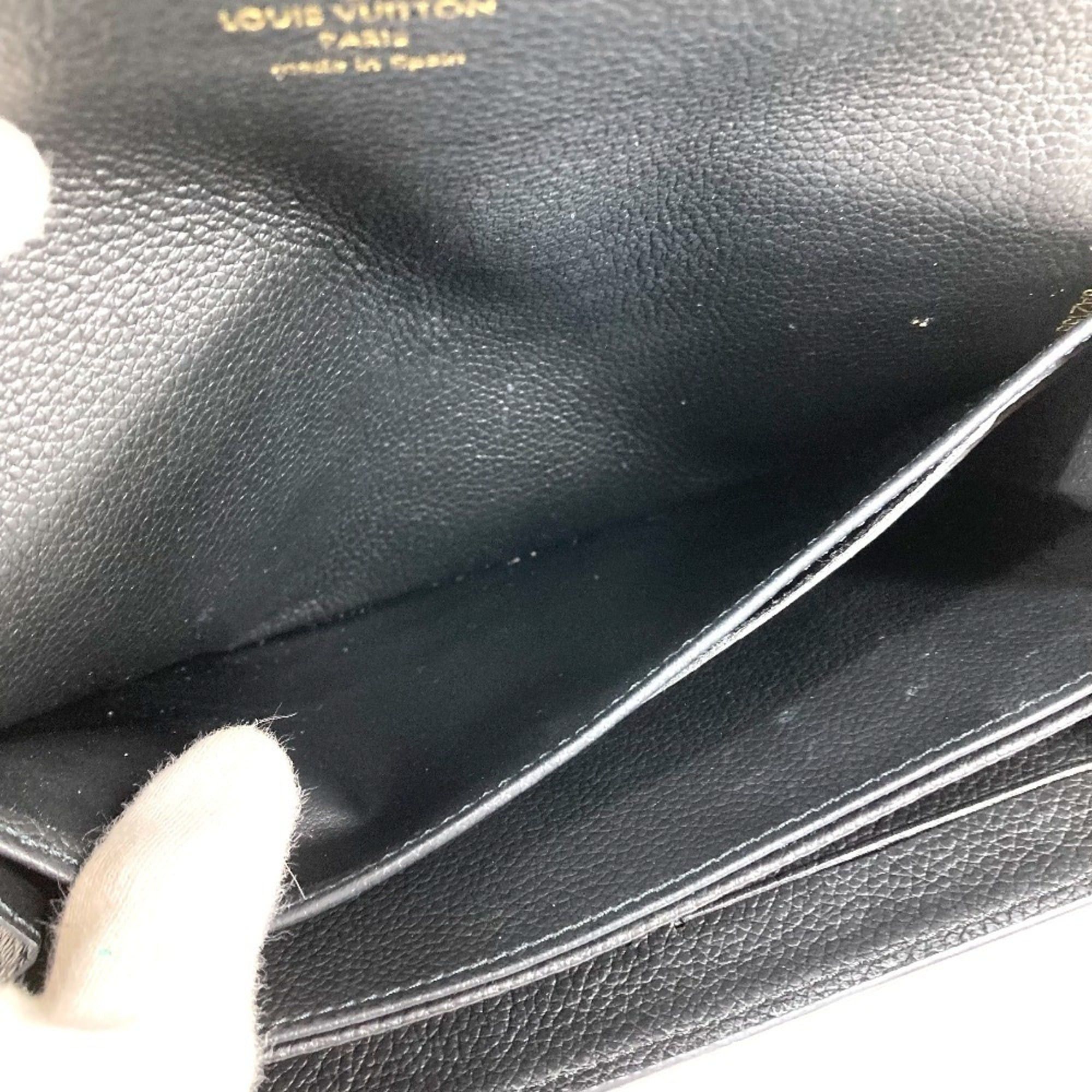 Louis Vuitton LOUIS VUITTON M61833 Monogram Empreinte Portefeuille Pont Neuf Long Wallet, Flap Leather, Men's/Women's, Noir/Black Size ONE SIZE - 12 Thumbnail