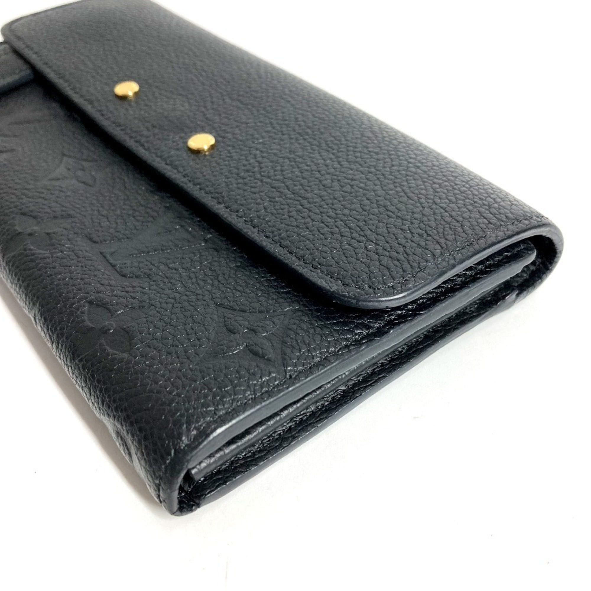 Louis Vuitton LOUIS VUITTON M61833 Monogram Empreinte Portefeuille Pont Neuf Long Wallet, Flap Leather, Men's/Women's, Noir/Black Size ONE SIZE - 6 Thumbnail