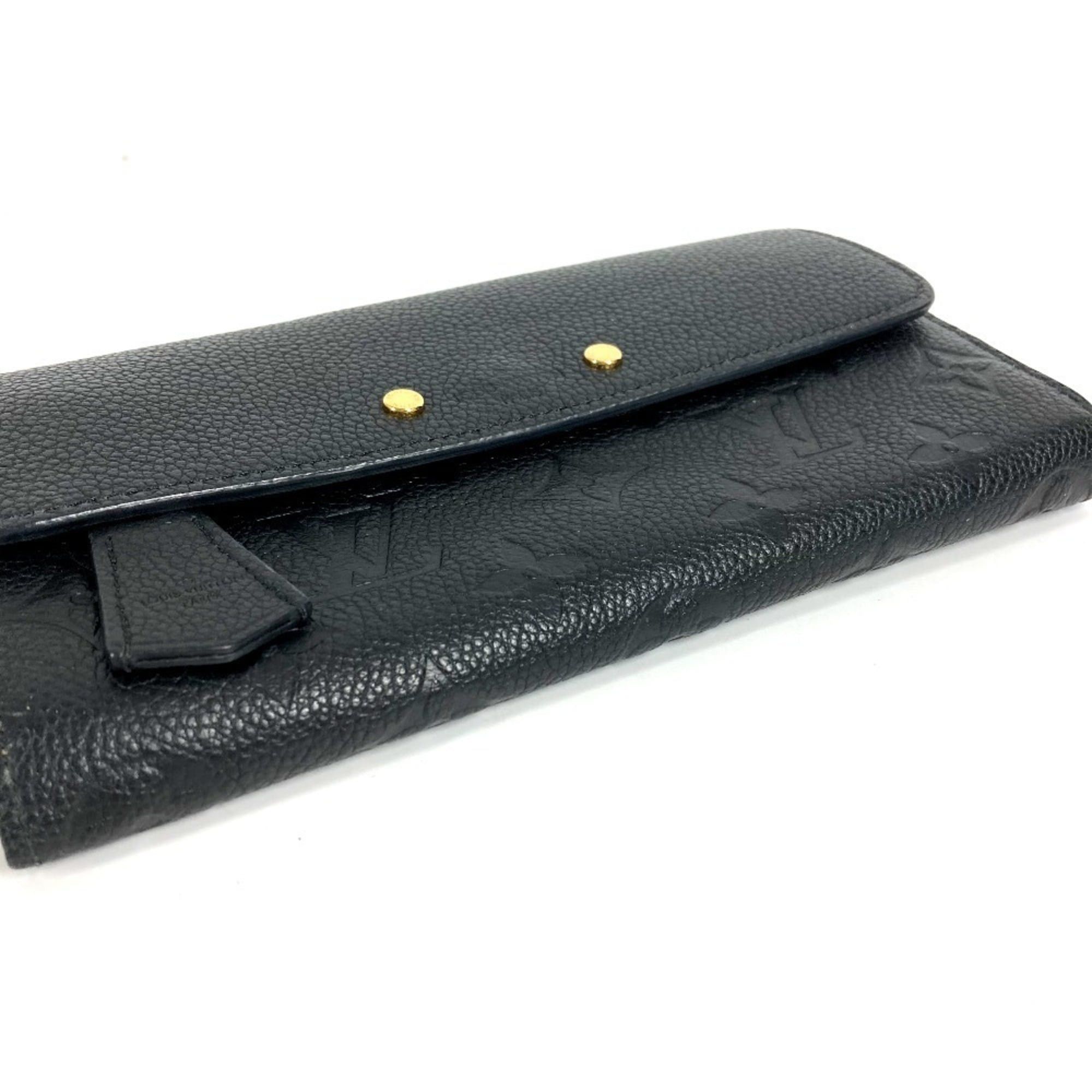 Louis Vuitton LOUIS VUITTON M61833 Monogram Empreinte Portefeuille Pont Neuf Long Wallet, Flap Leather, Men's/Women's, Noir/Black Size ONE SIZE - 5 Thumbnail