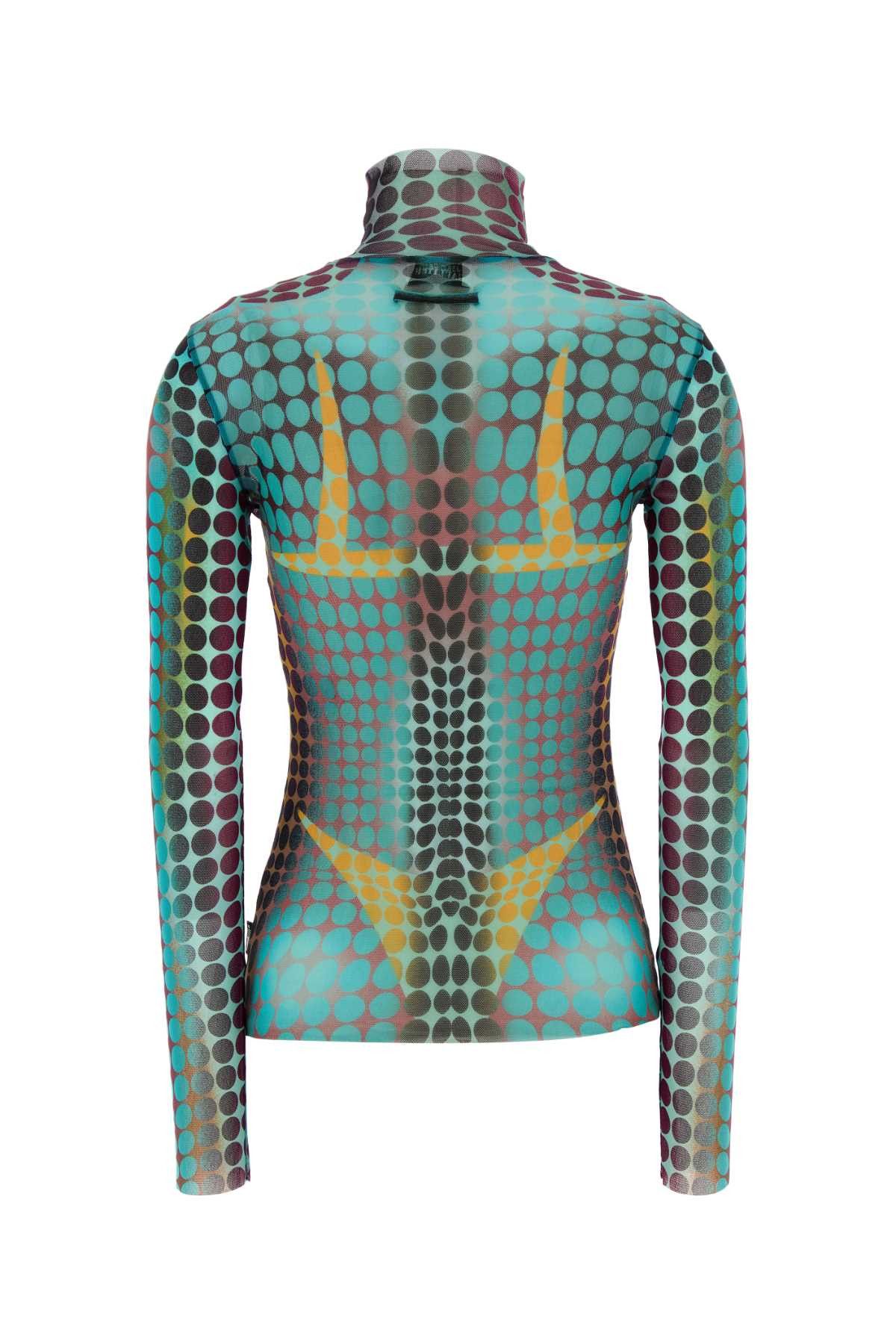 Jean Paul Gaultier Printed Mesh Top Size XS / US 0-2 / IT 36-38 - 2 Thumbnail