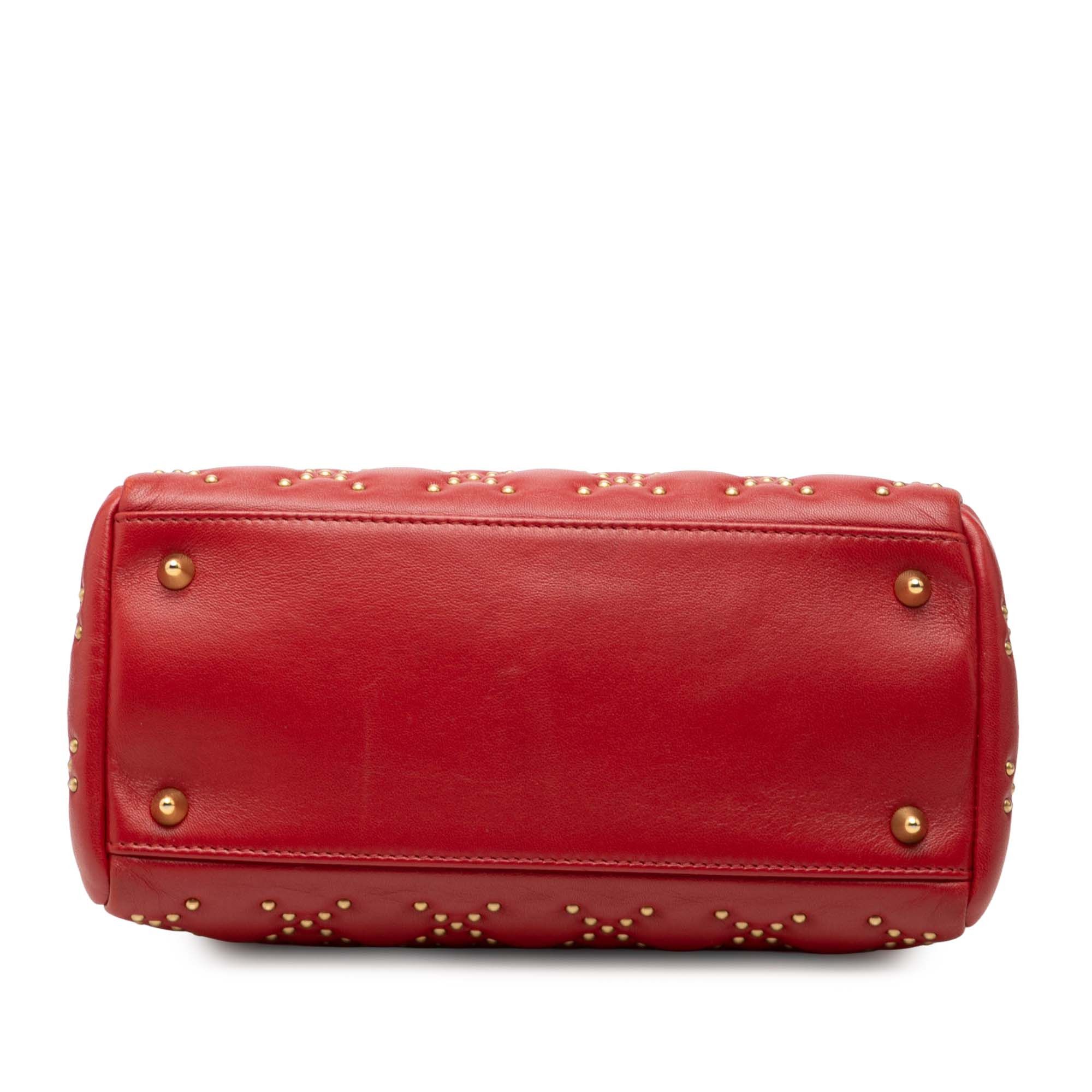 Dior Dior Medium Lambskin Cannage Studded Supple Lady Dior Size ONE SIZE - 3 Thumbnail