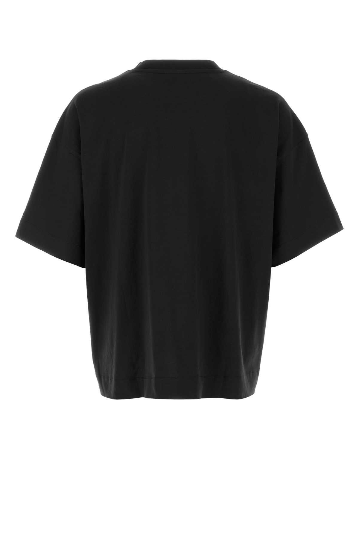 Dries Van Noten Black Cotton Heno Oversize T-Shirt Size US L / EU 52-54 / 3 - 2 Thumbnail