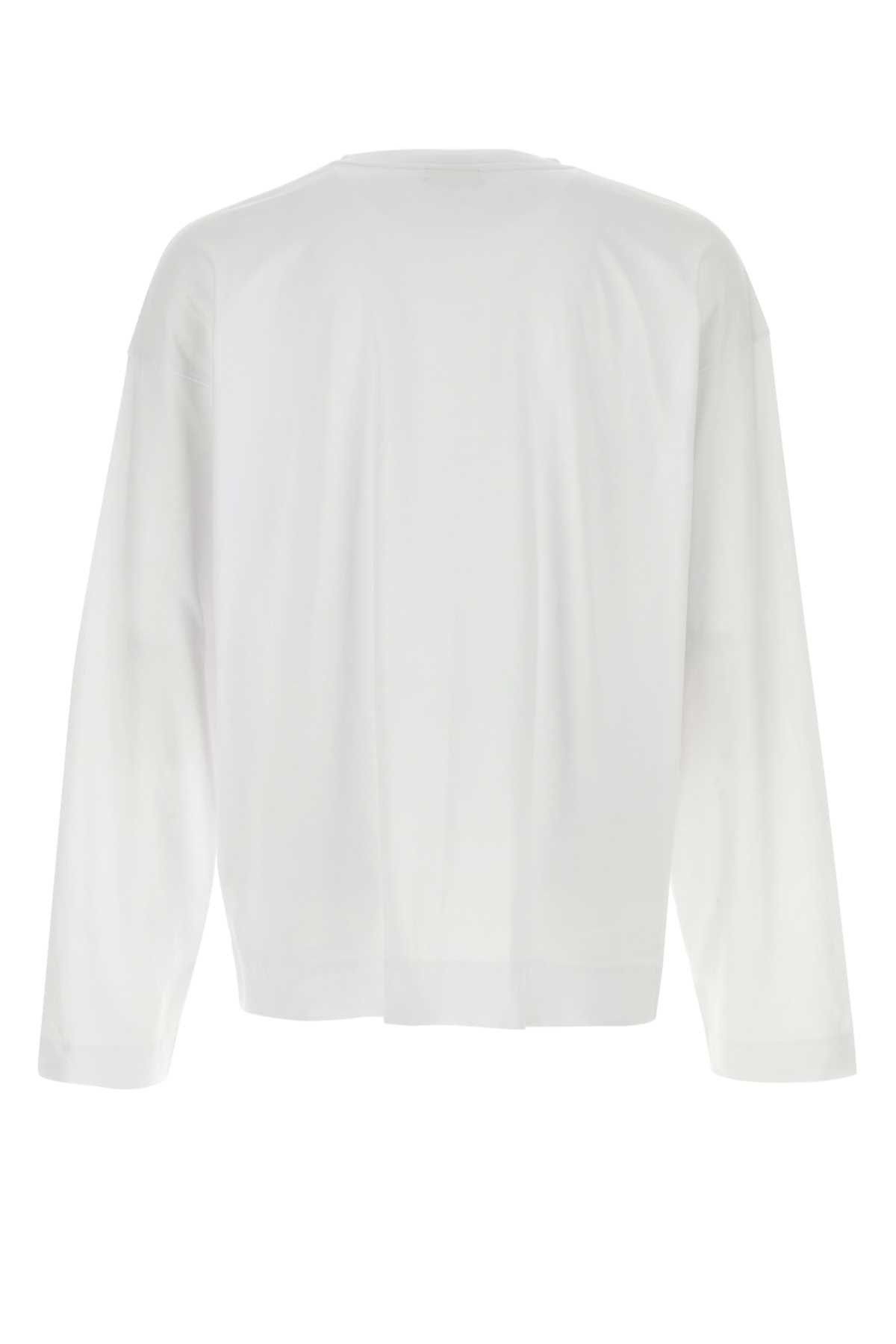 Dries Van Noten White Cotton Hegland T-Shirt Size US M / EU 48-50 / 2 - 2 Thumbnail