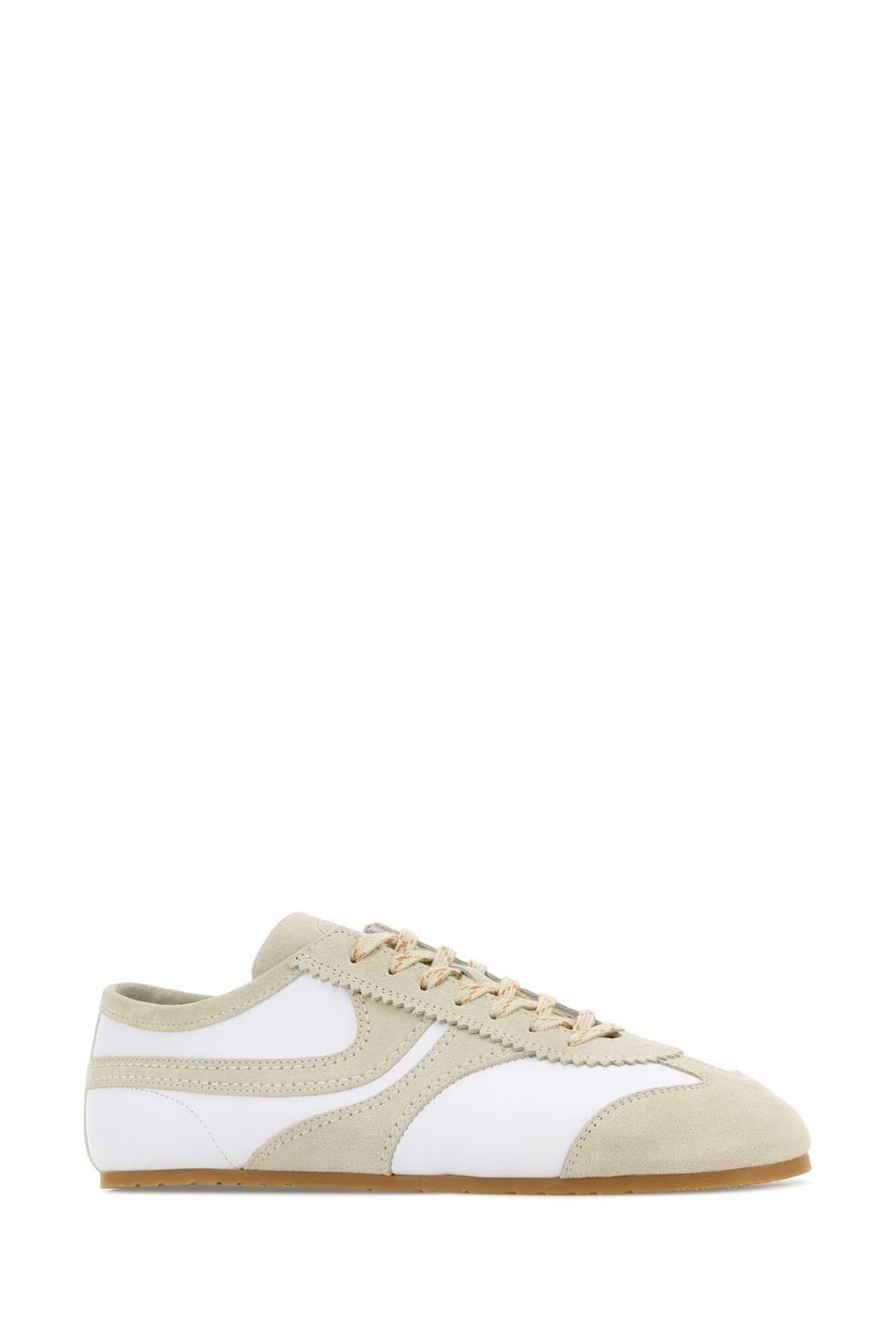 Dries Van Noten Two-Tone Leather Sneakers Size US 7 / EU 40 - 2 Thumbnail