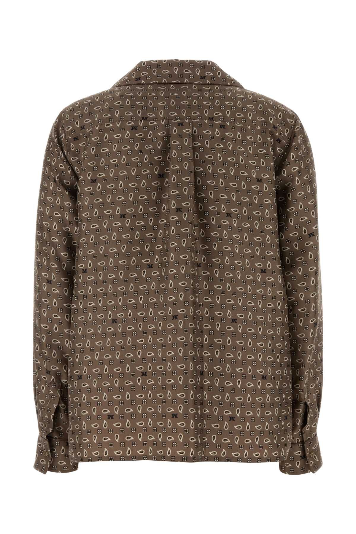Max Mara Printed Silk Disco Shirt Size M / US 6-8 / IT 42-44 - 2 Thumbnail