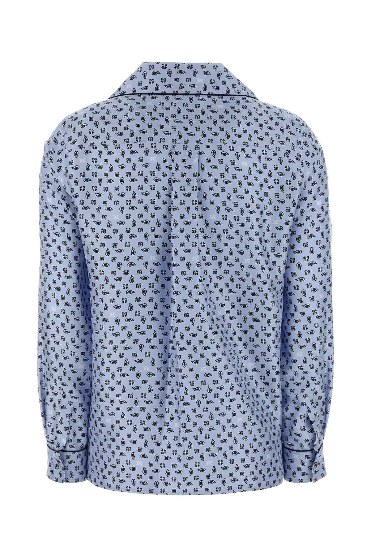 Max Mara Printed Silk Disco Shirt Size M / US 6-8 / IT 42-44 - 2 Thumbnail