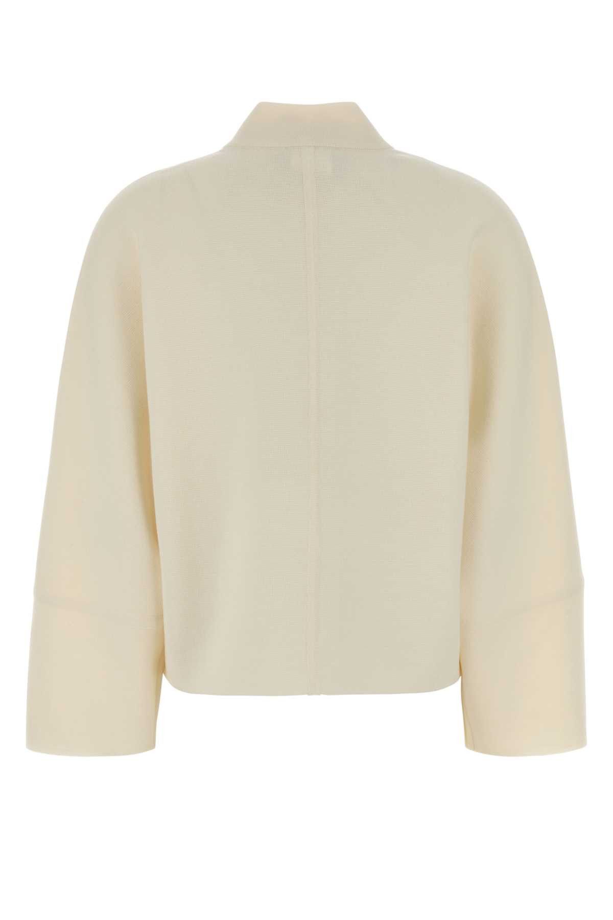 Max Mara Ivory Wool Sport Cardigan Size M / US 6-8 / IT 42-44 - 2 Thumbnail