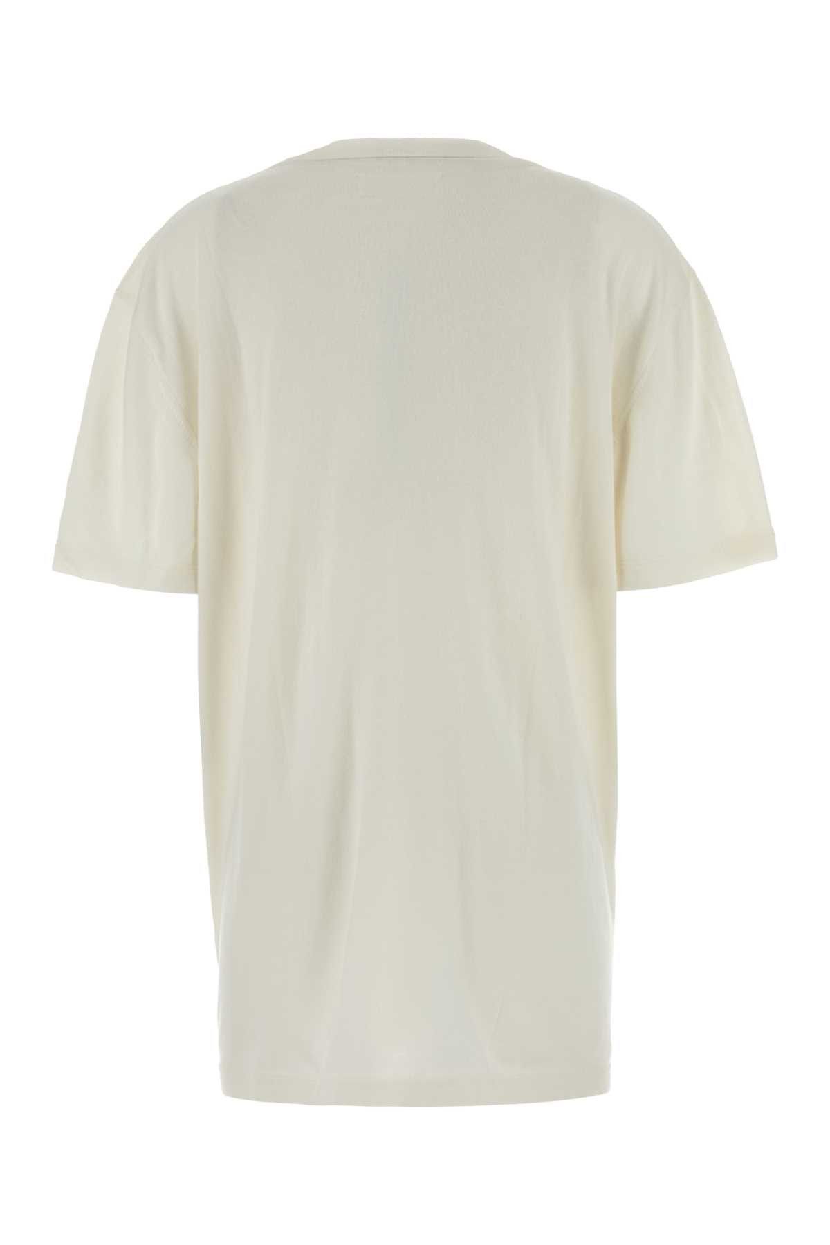 Extreme Cashmere White Cotton Blend Oversize T-Shirt Size M / US 6-8 / IT 42-44 - 2 Thumbnail