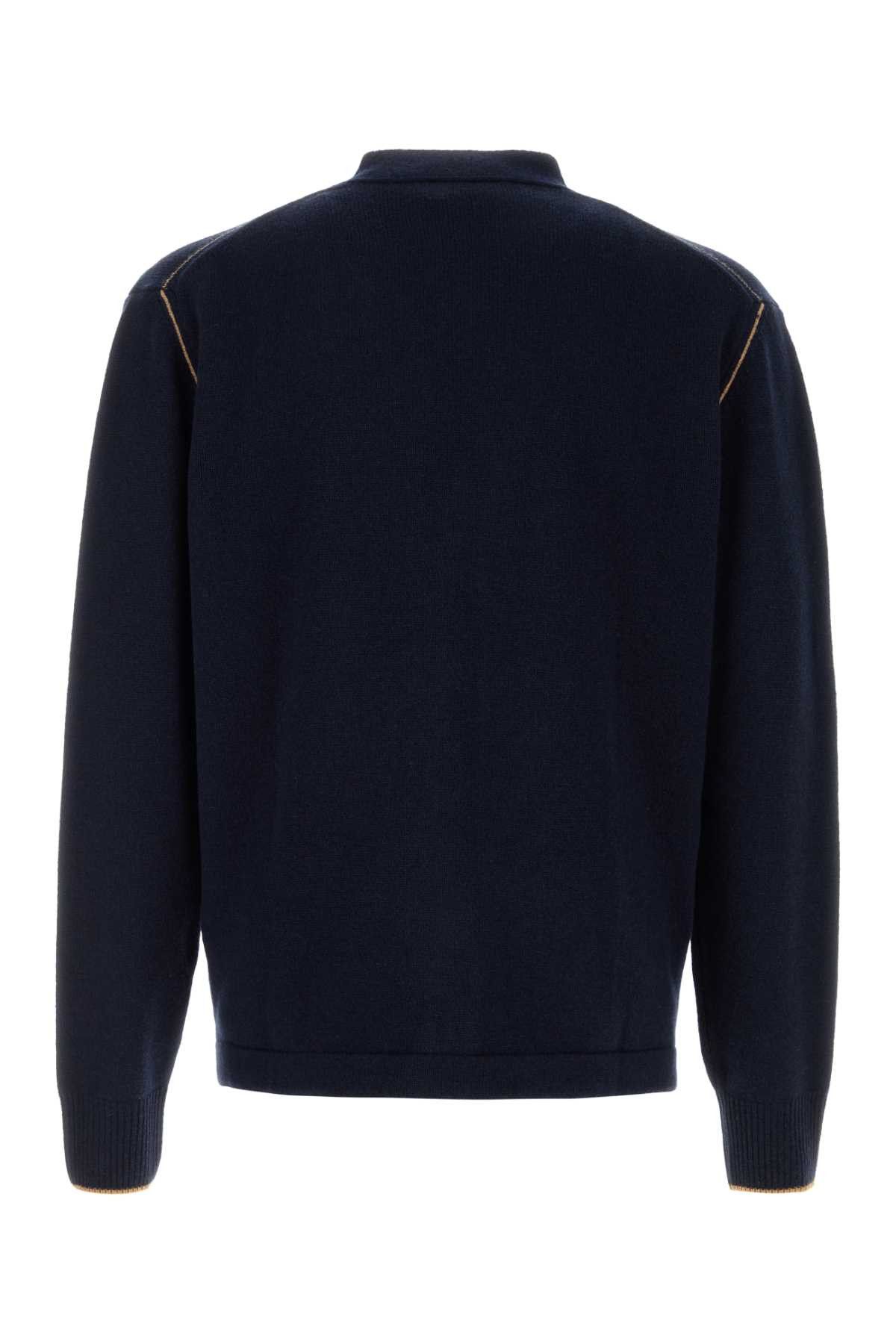 Vivienne Westwood Navy Blue Wool Blend Alex Cardigan Size US M / EU 48-50 / 2 - 2 Thumbnail