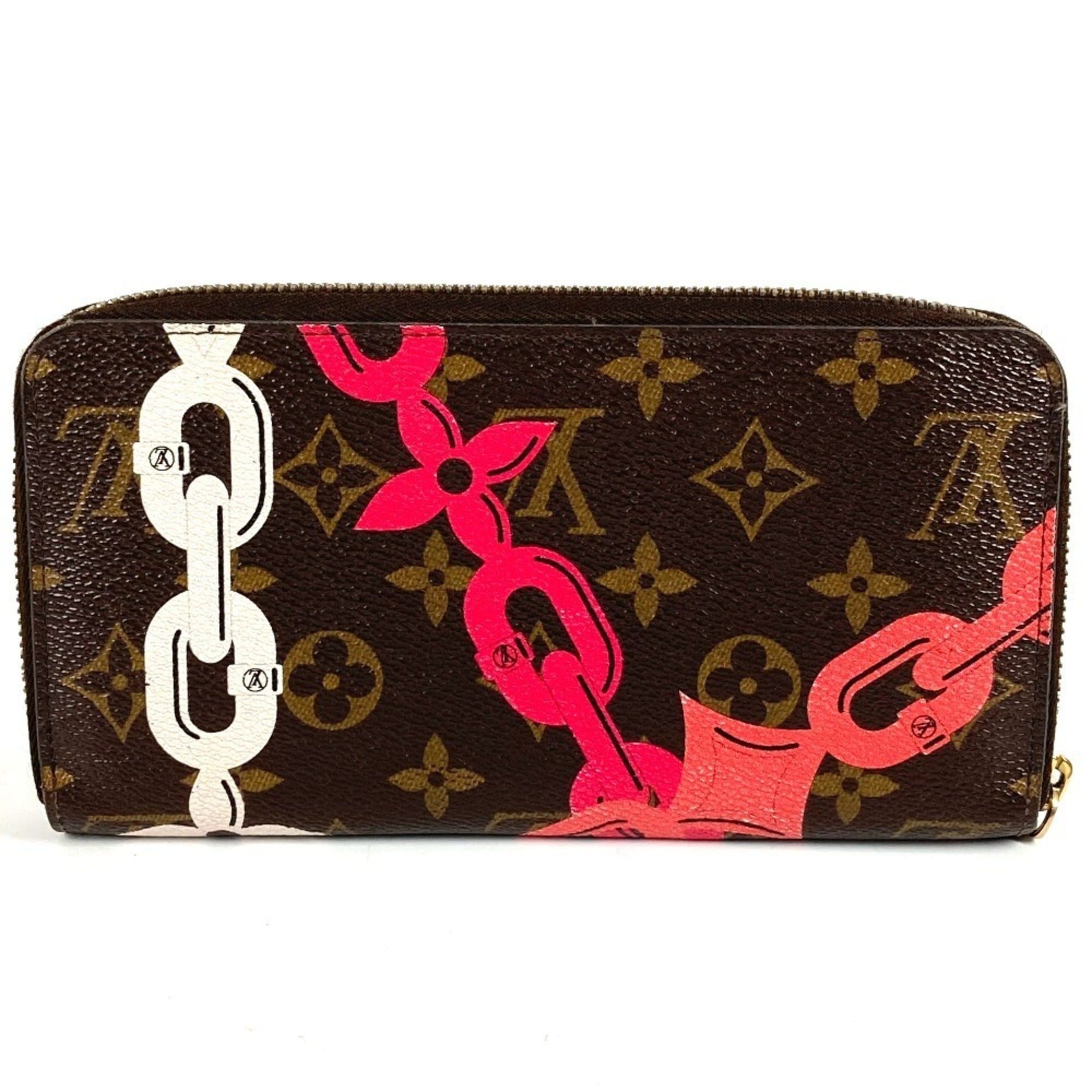 Louis Vuitton LOUIS VUITTON M41905 Monogram Bay Chain Print Zippy Wallet, Long Wallet with Round Zipper, Canvas, Women's, Brown Size ONE SIZE - 2 Thumbnail