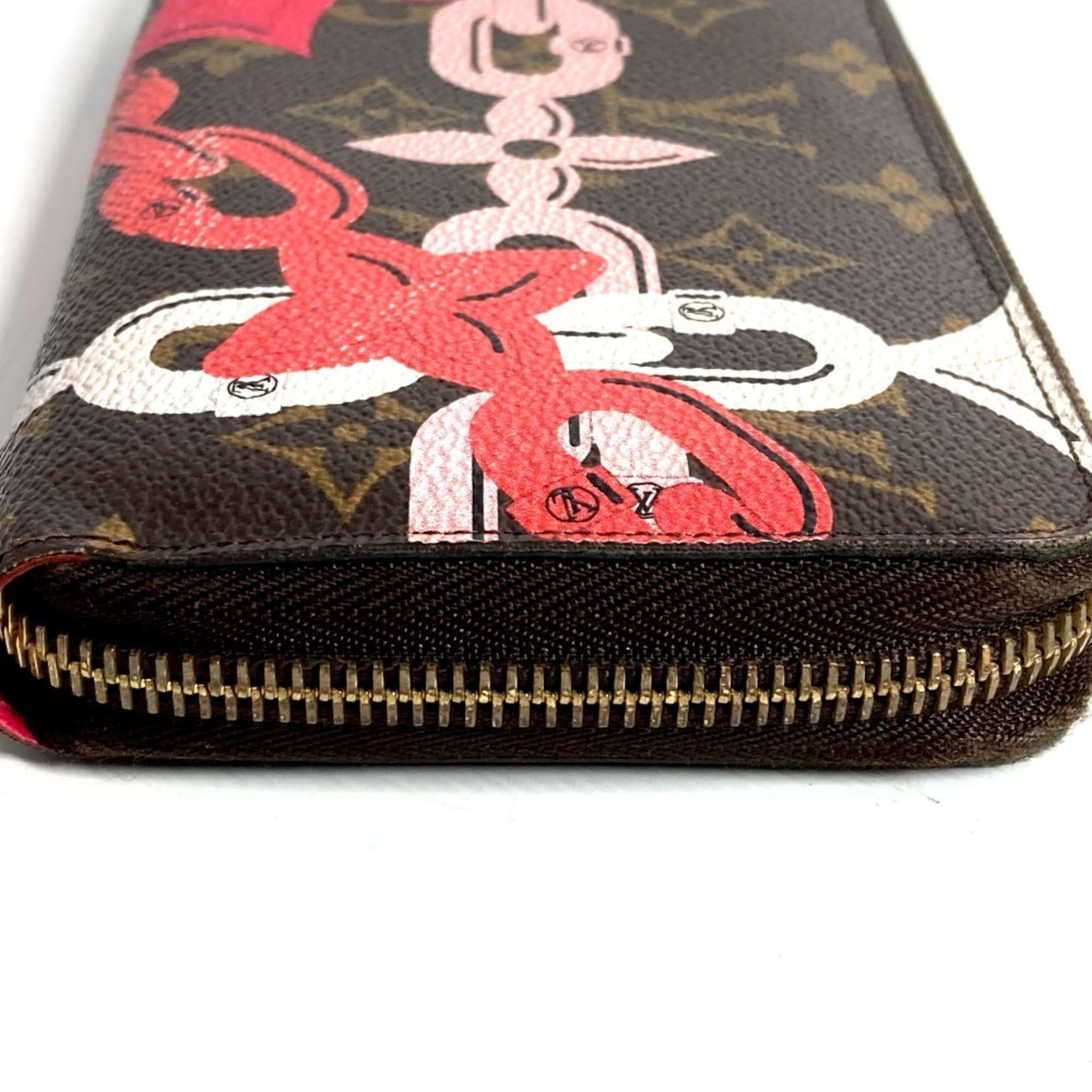 Louis Vuitton LOUIS VUITTON M41905 Monogram Bay Chain Print Zippy Wallet, Long Wallet with Round Zipper, Canvas, Women's, Brown Size ONE SIZE - 4 Thumbnail