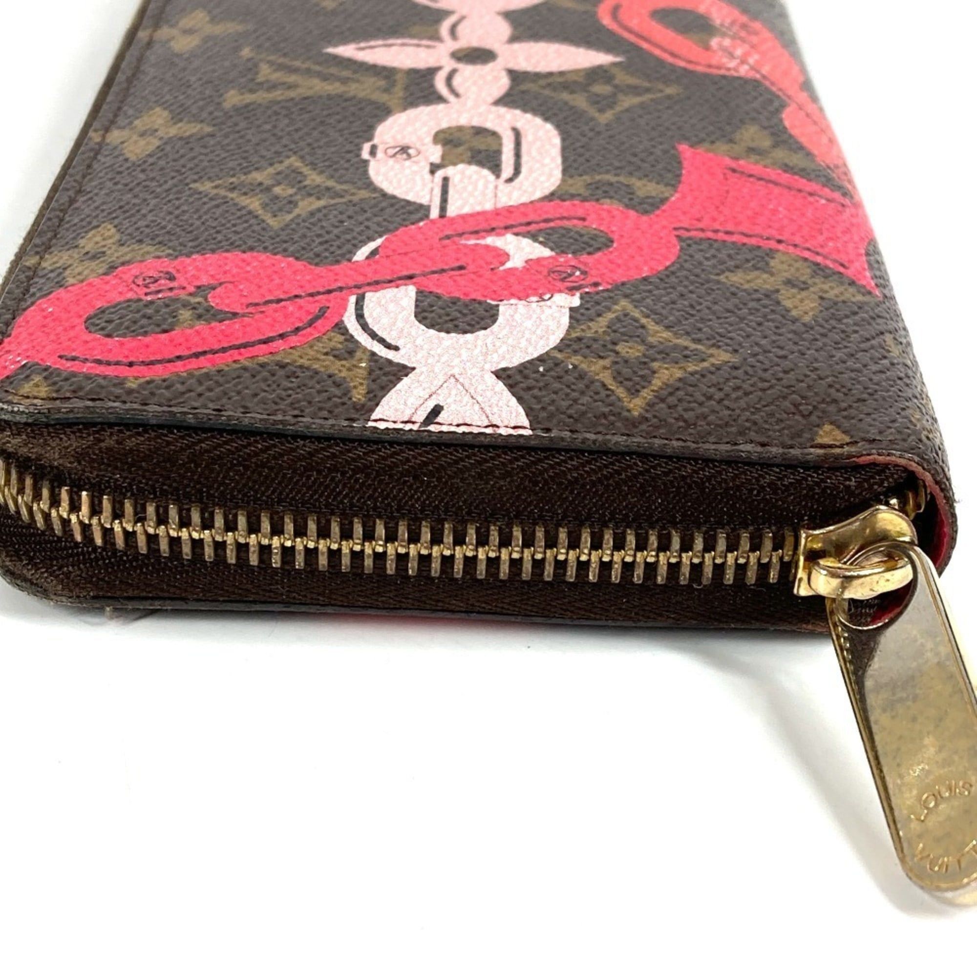 Louis Vuitton LOUIS VUITTON M41905 Monogram Bay Chain Print Zippy Wallet, Long Wallet with Round Zipper, Canvas, Women's, Brown Size ONE SIZE - 3 Thumbnail