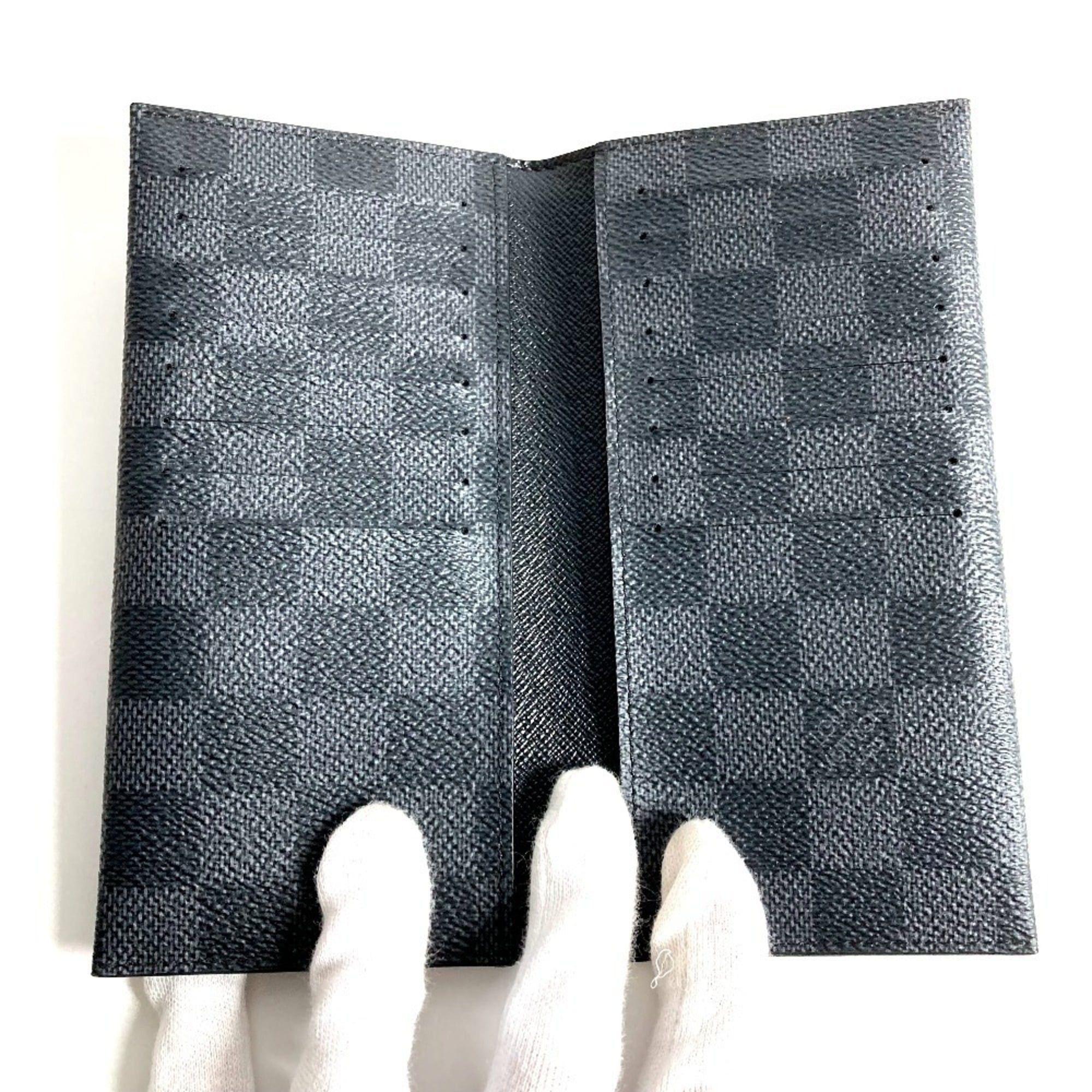Louis Vuitton LOUIS VUITTON N61236 Damier Graphite Porte Carte 16CC Business Card Holder/Pass Case/Bifold Case in Canvas, Black, for Men and Women Size ONE SIZE - 6 Thumbnail