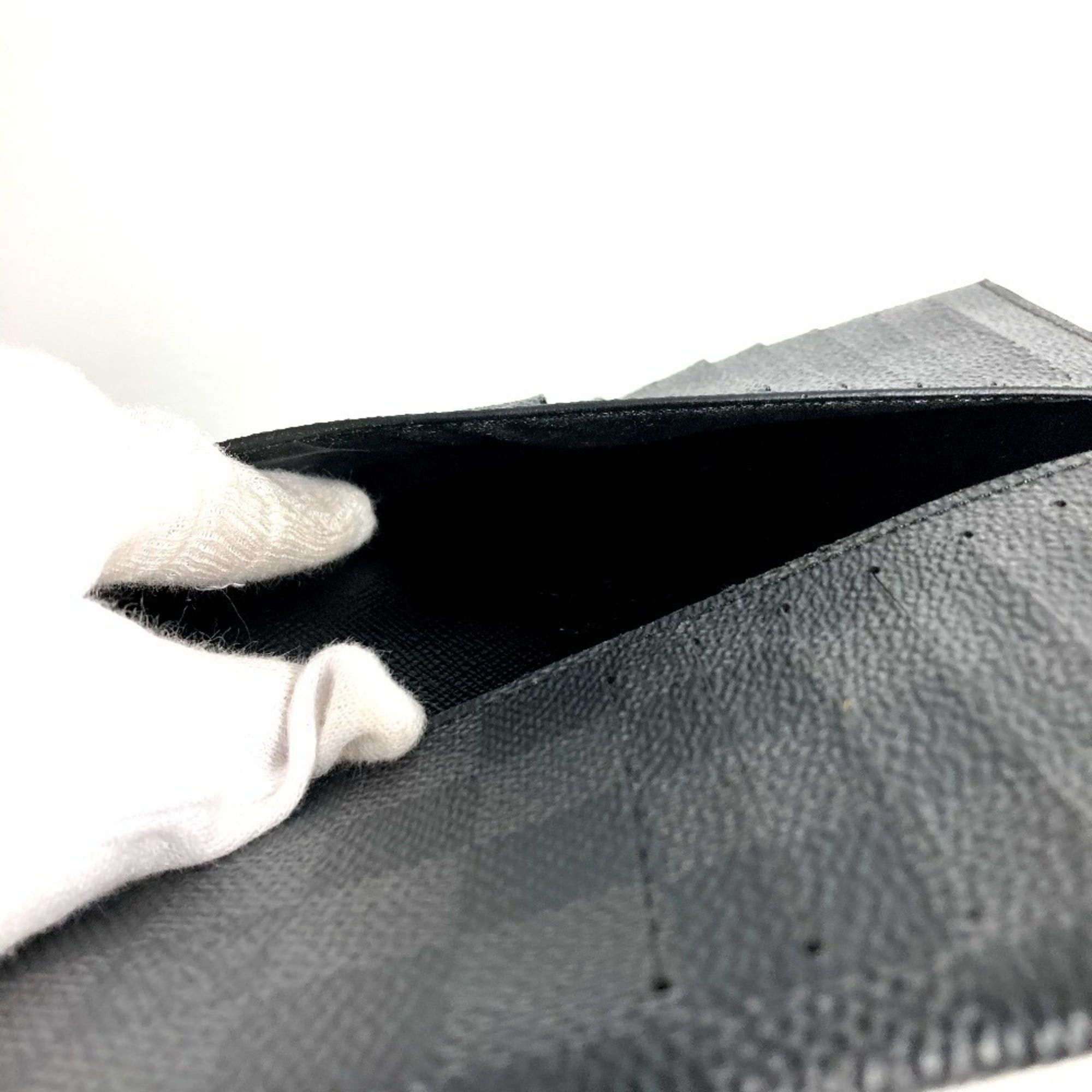 Louis Vuitton LOUIS VUITTON N61236 Damier Graphite Porte Carte 16CC Business Card Holder/Pass Case/Bifold Case in Canvas, Black, for Men and Women Size ONE SIZE - 7 Thumbnail