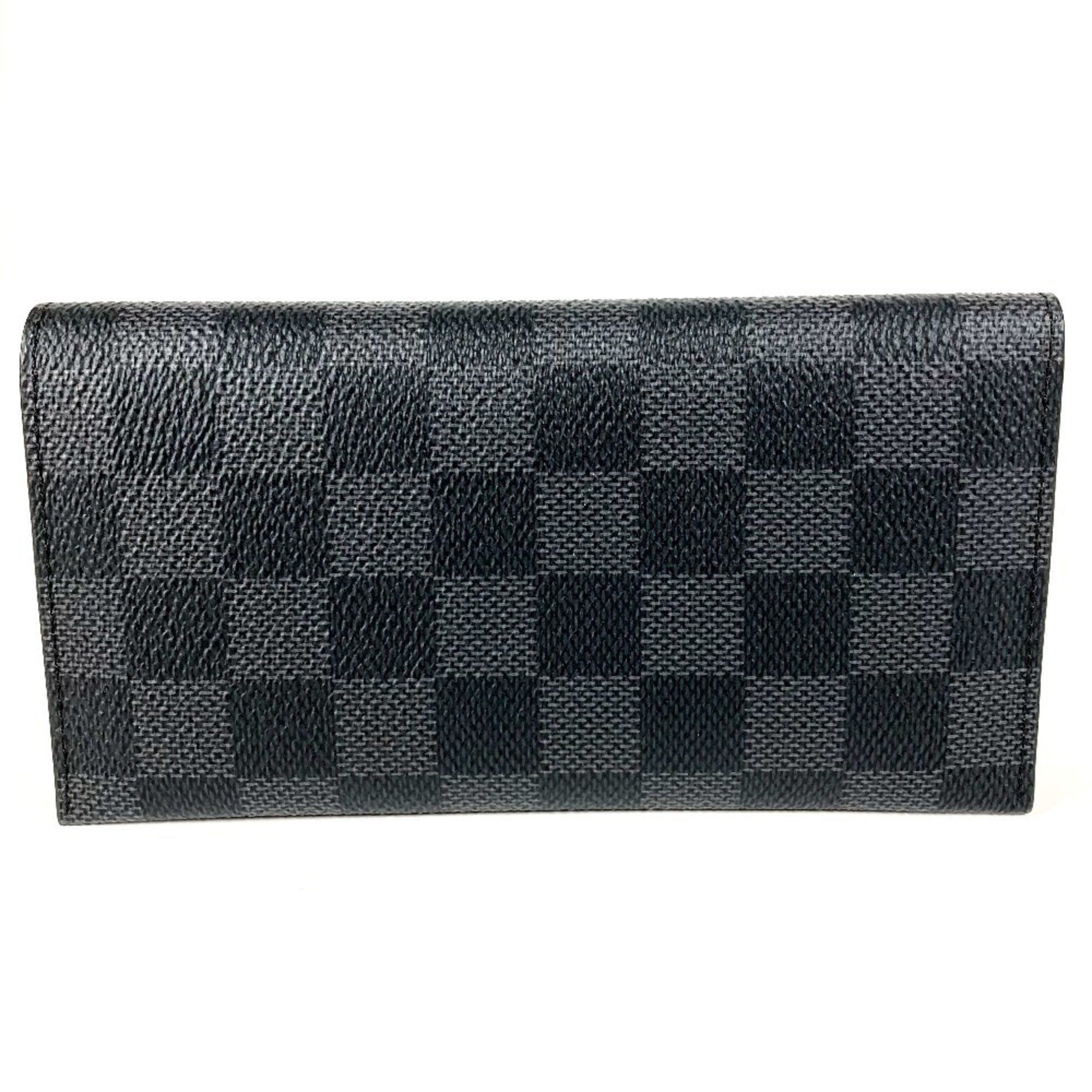 Louis Vuitton LOUIS VUITTON N61236 Damier Graphite Porte Carte 16CC Business Card Holder/Pass Case/Bifold Case in Canvas, Black, for Men and Women Size ONE SIZE - 2 Thumbnail
