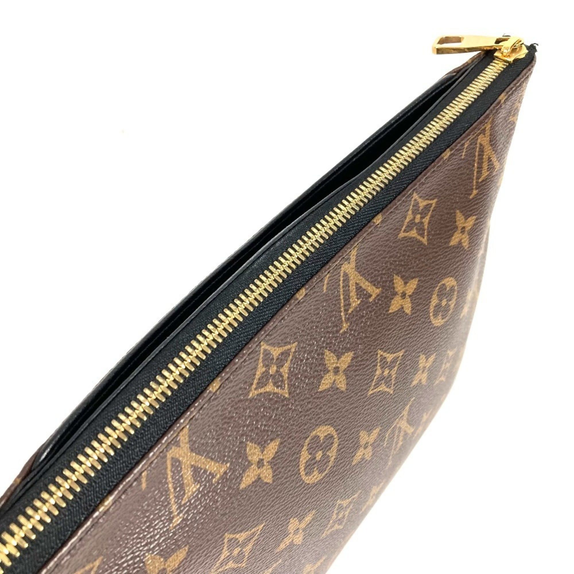 LOUIS VUITTON M64124 Monogram Pallas Beauty Case, Makeup Pouch, Clutch Bag, Canvas, Men's and Women's, Brown