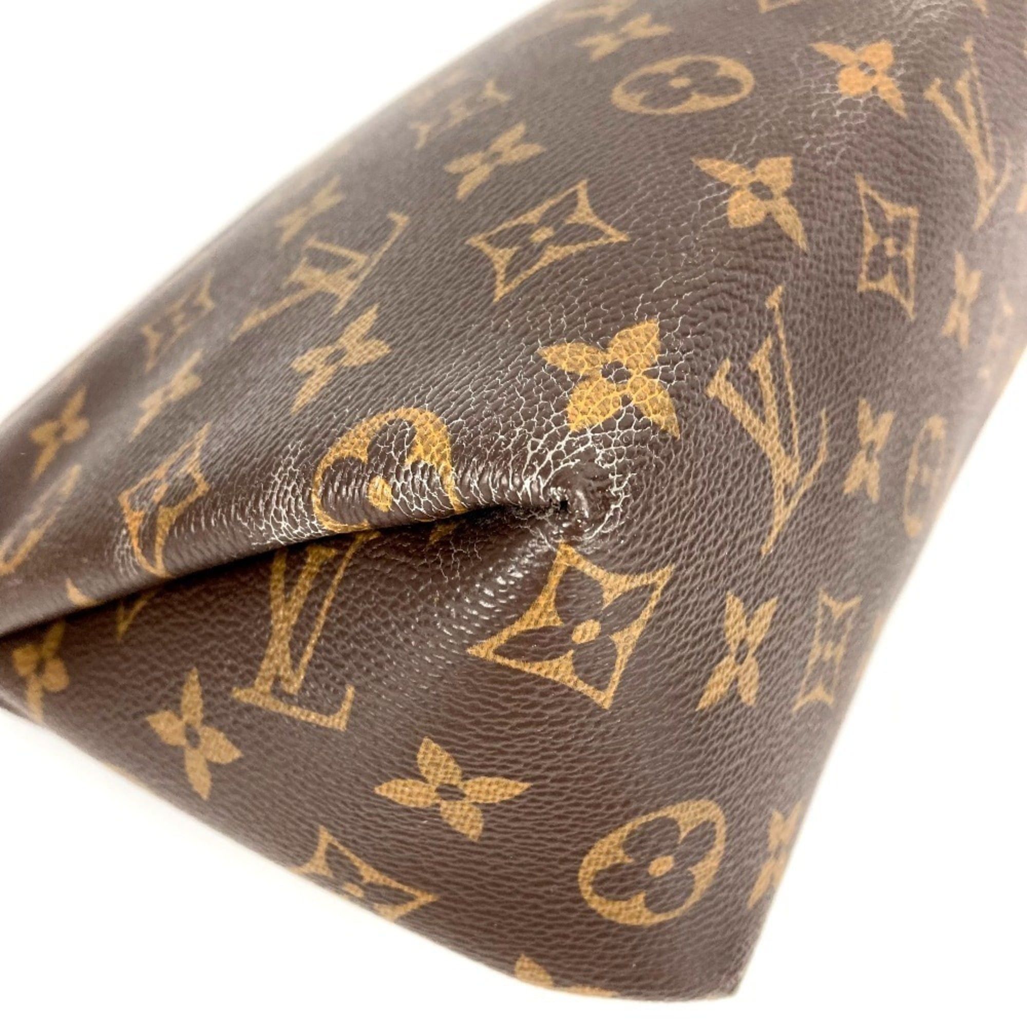 LOUIS VUITTON M64124 Monogram Pallas Beauty Case, Makeup Pouch, Clutch Bag, Canvas, Men's and Women's, Brown