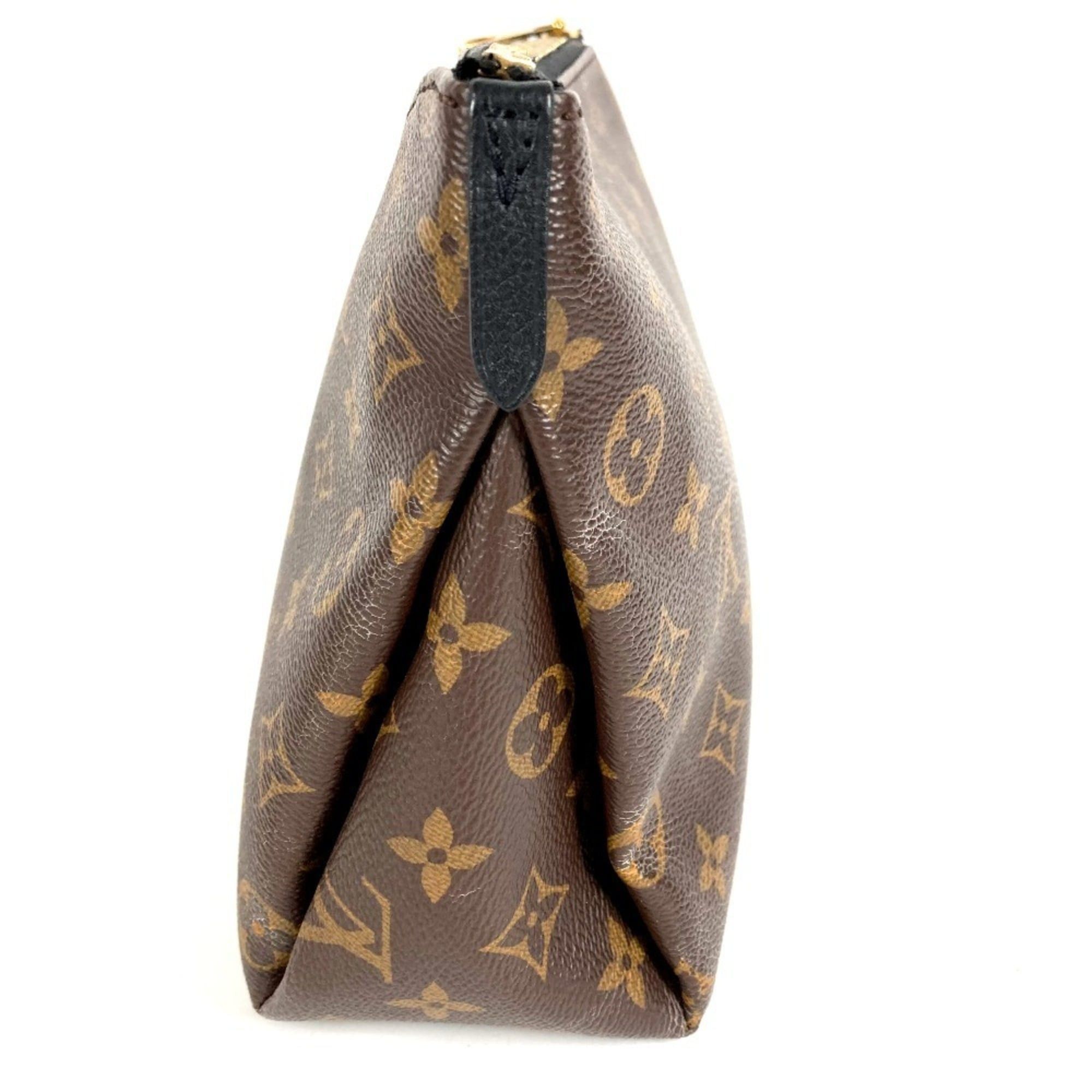 LOUIS VUITTON M64124 Monogram Pallas Beauty Case, Makeup Pouch, Clutch Bag, Canvas, Men's and Women's, Brown